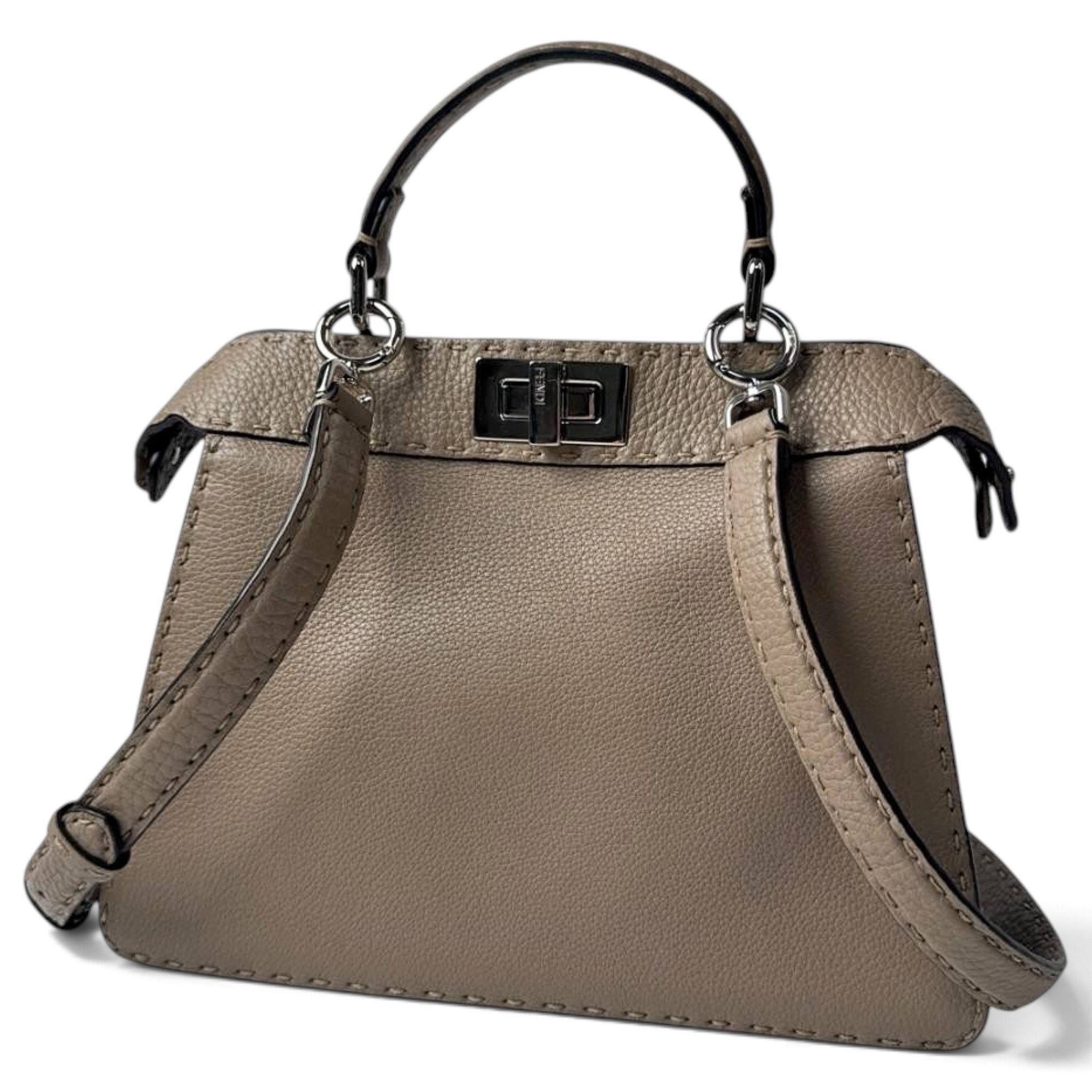 Peekaboo pony-style calfskin handbag