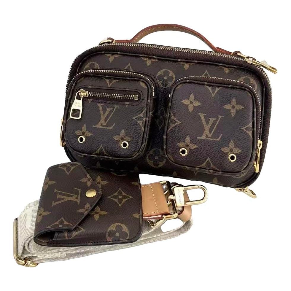 Croisé Utility leather handbag