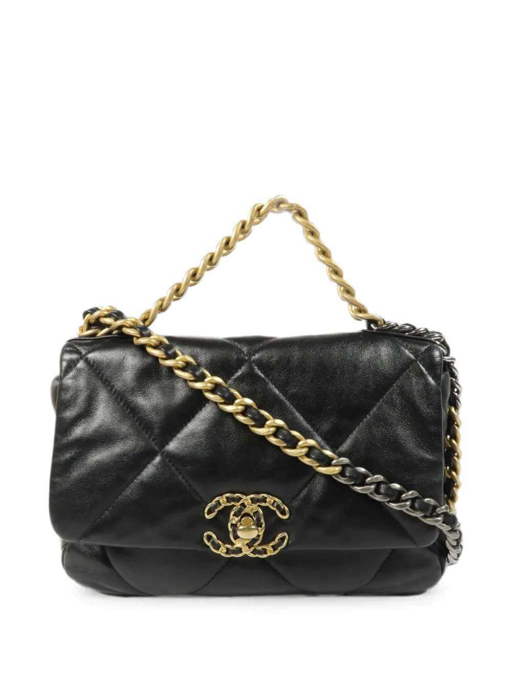 small C19 diamond-quilted shoulder bag