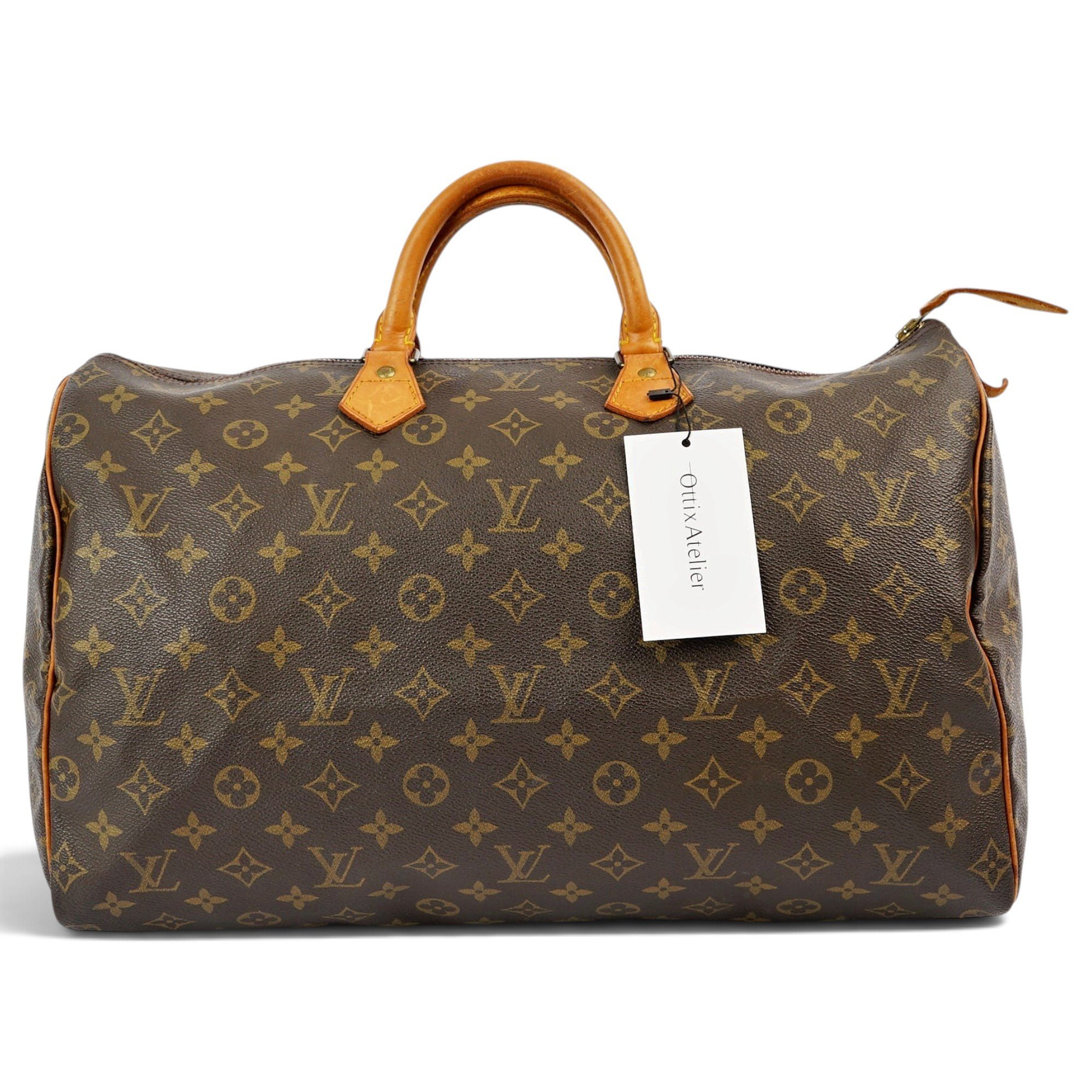 Speedy leather handbag