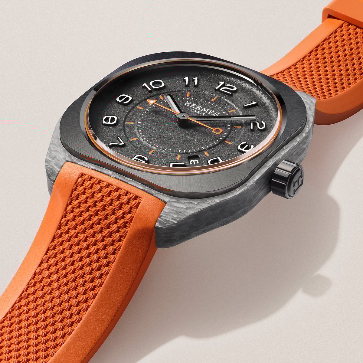 Sans Coloris Hermès H08 Watch, 42 mm