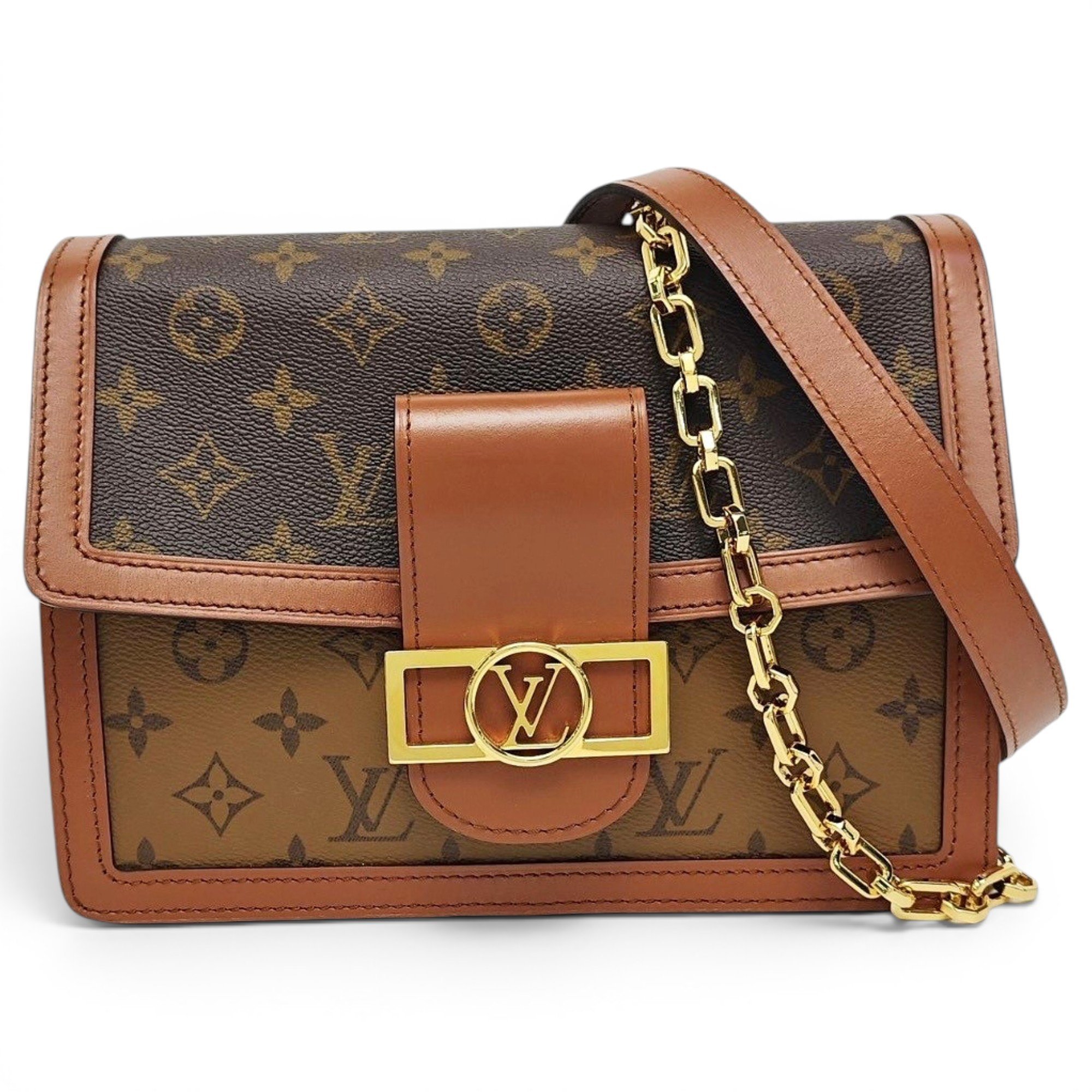 Dauphine leather handbag