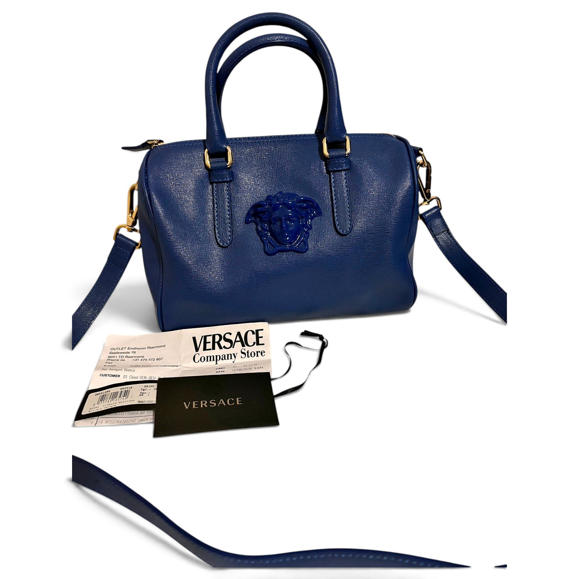 La Medusa leather handbag
