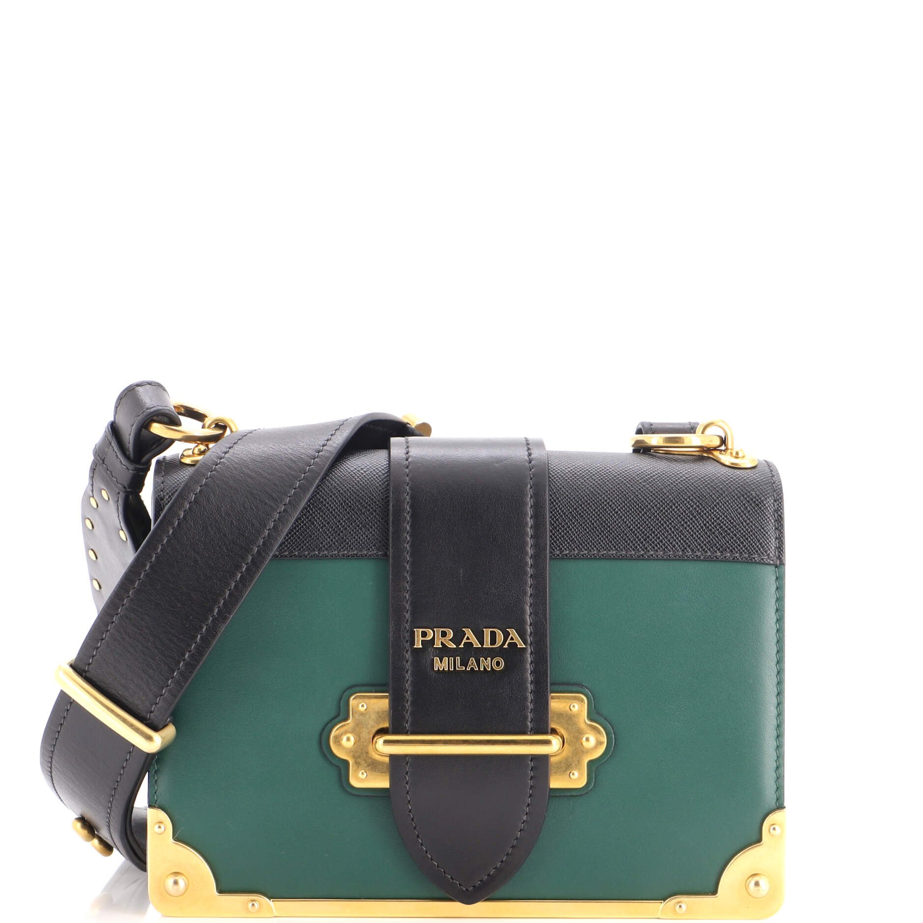 Cahier Crossbody Bag Leather and Saffiano Leather Small