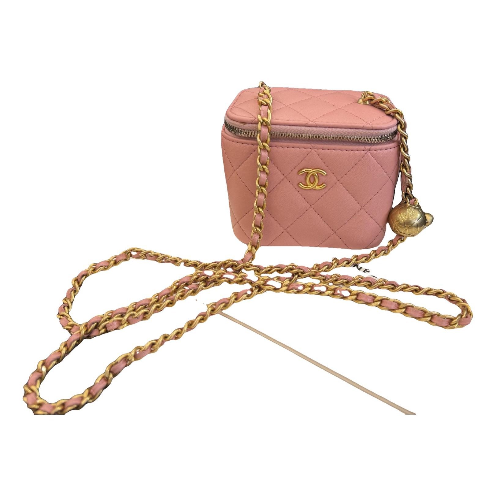 Trendy CC Vanity leather handbag