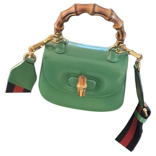 Bamboo leather handbag