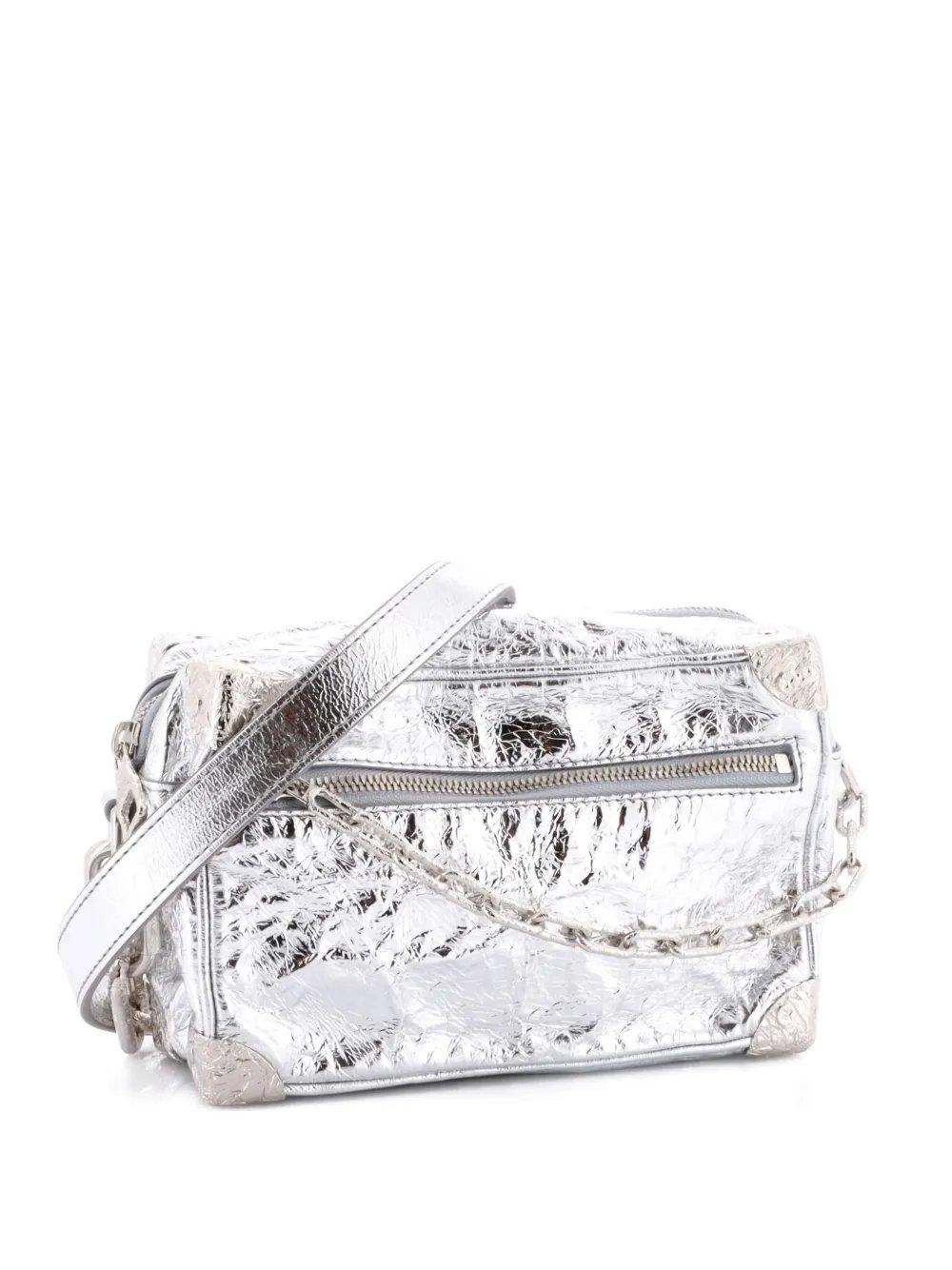 Louis Vuitton Soft Trunk Bag Crushed Metallic Calfskin Leather Mini crossbody bag