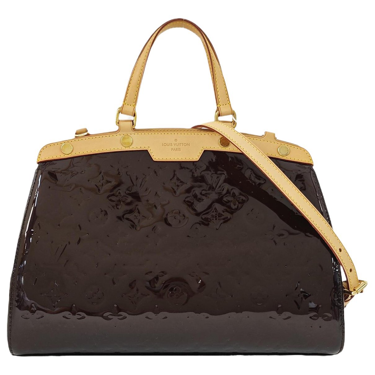 Bréa patent leather handbag