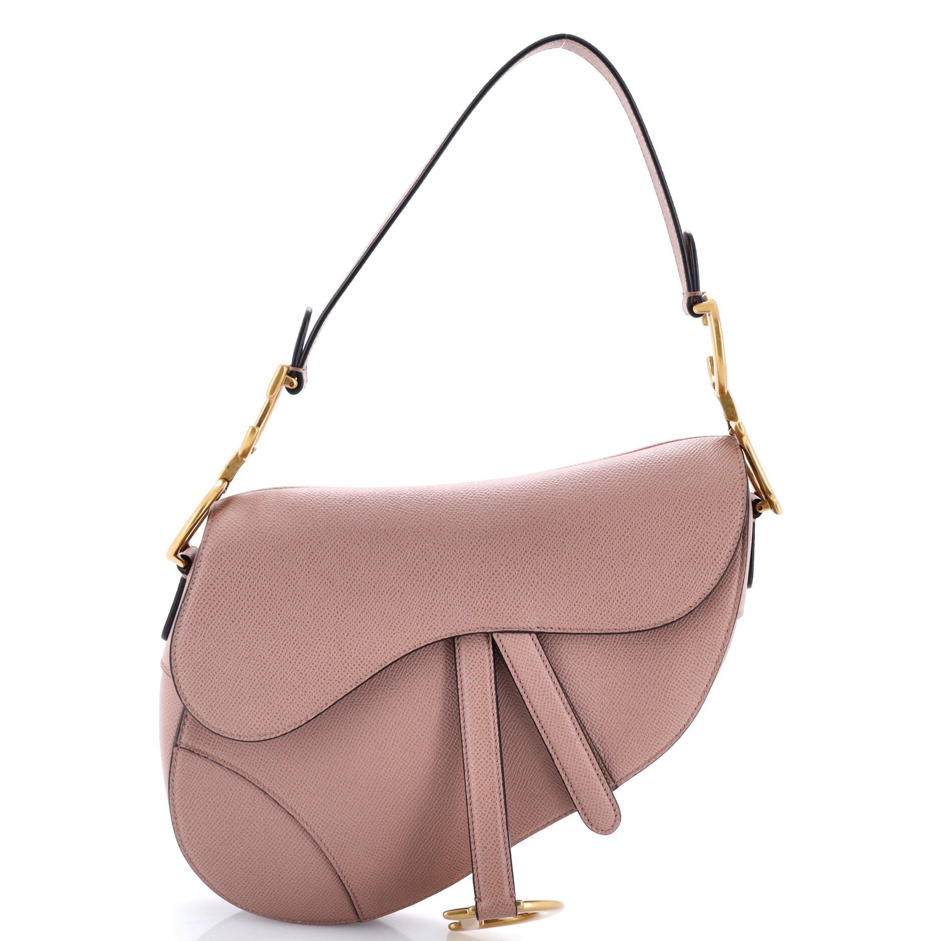 Saddle Handbag Leather Medium
