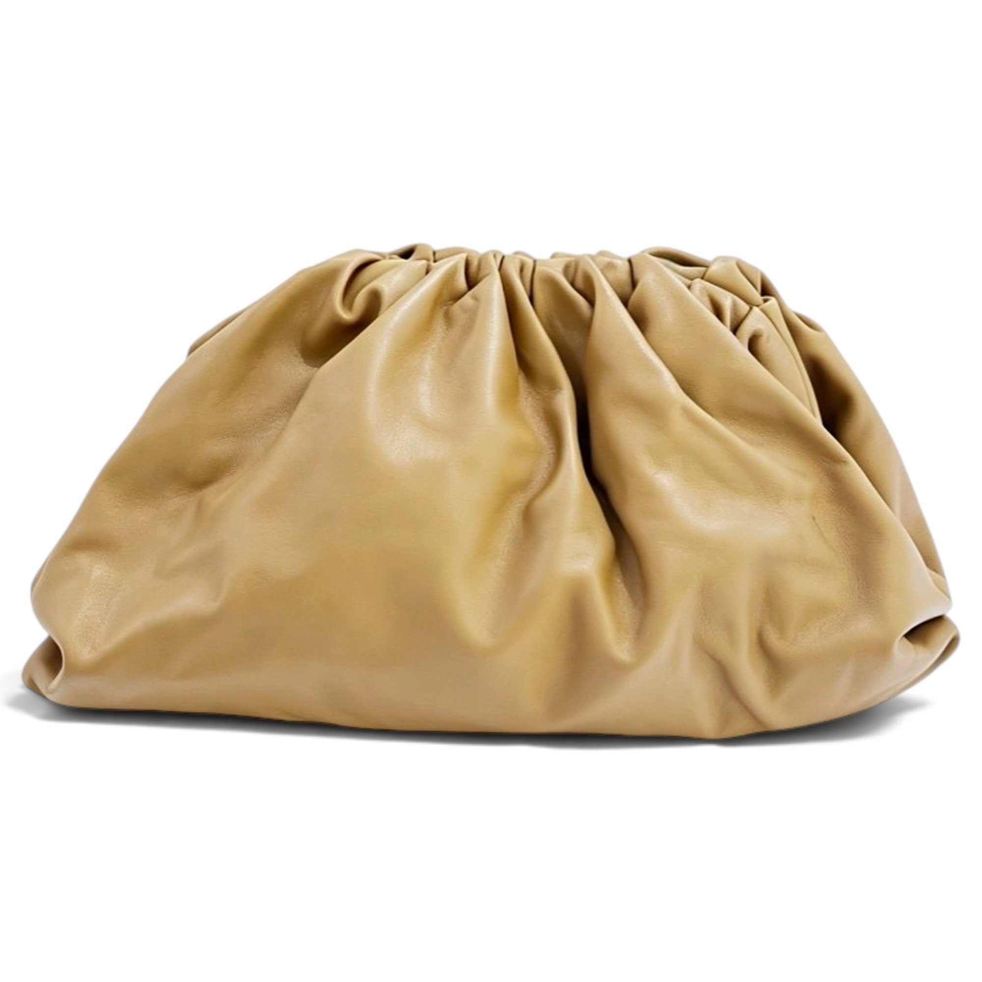 Pouch leather clutch bag