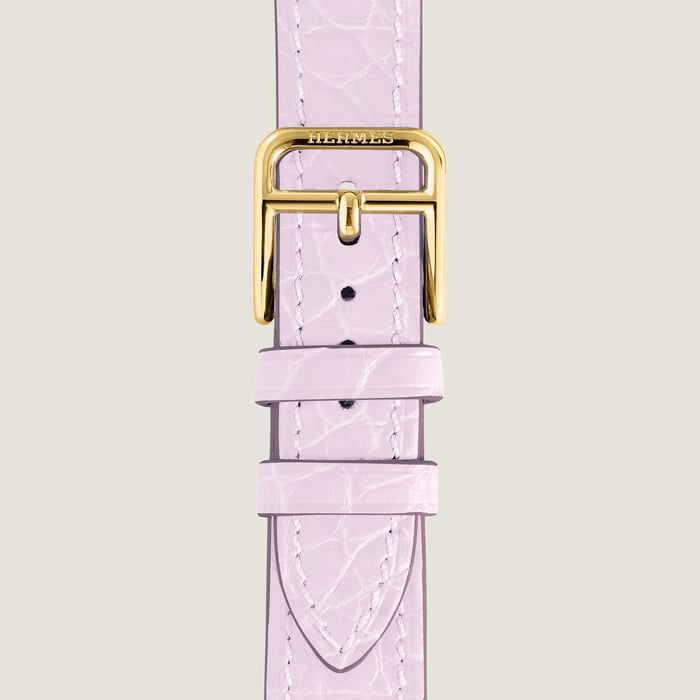 Mauve Pâle Heure H Small Model 25 MM Single Tour Watch Strap