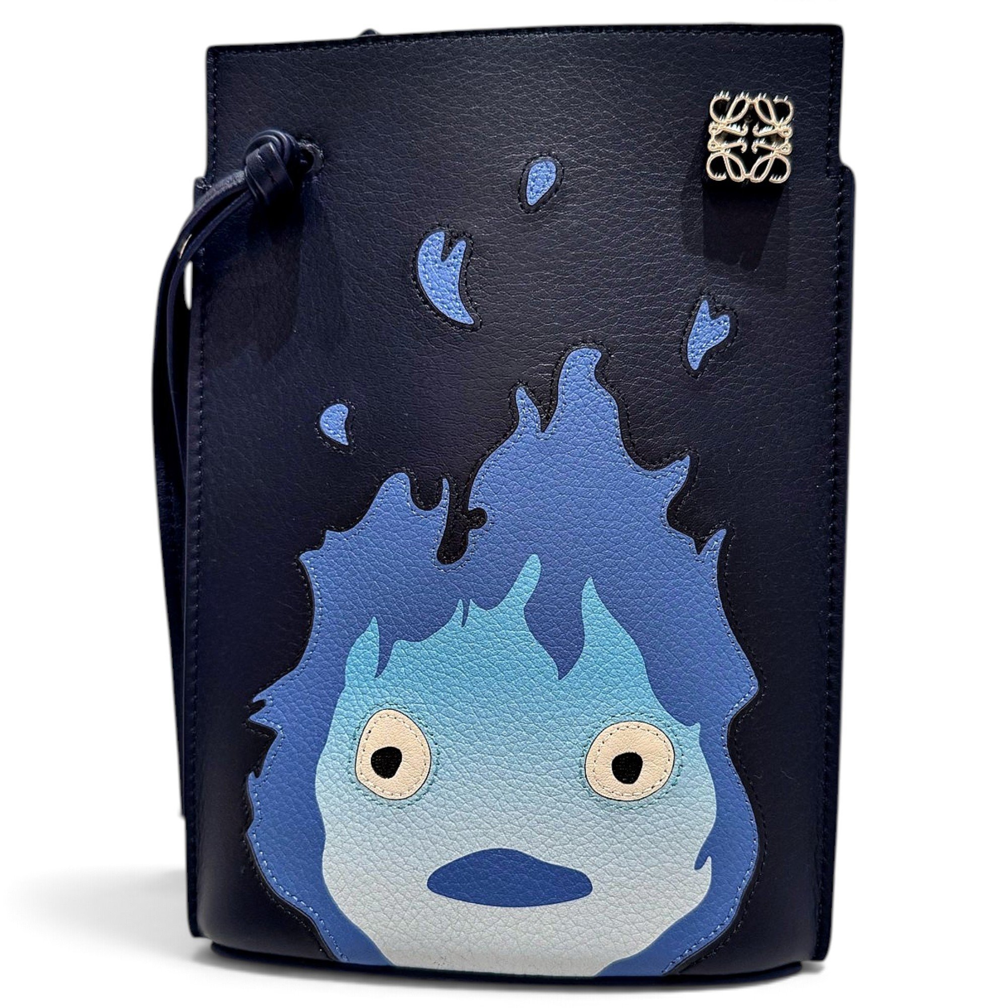Dice Pocket leather crossbody bag