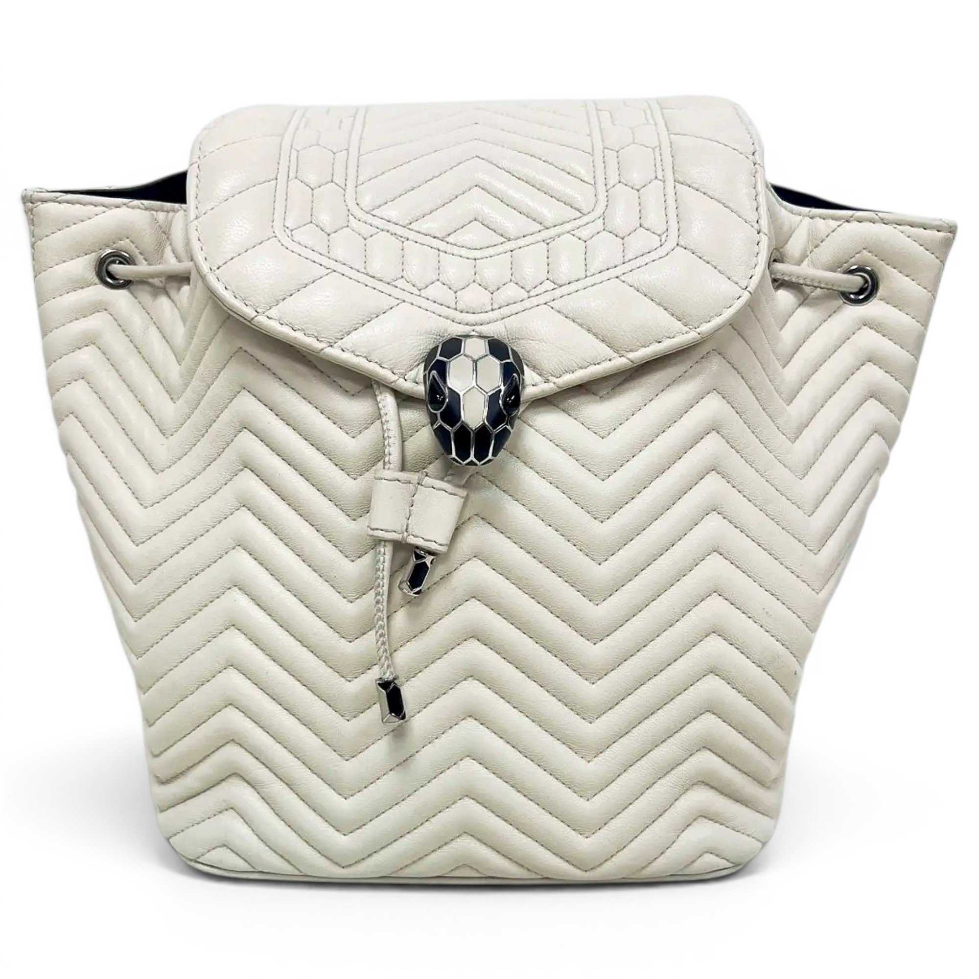 Serpenti leather backpack