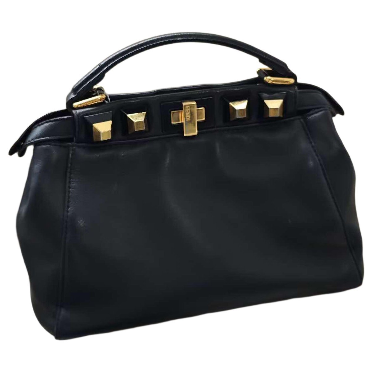 Peekaboo leather handbag