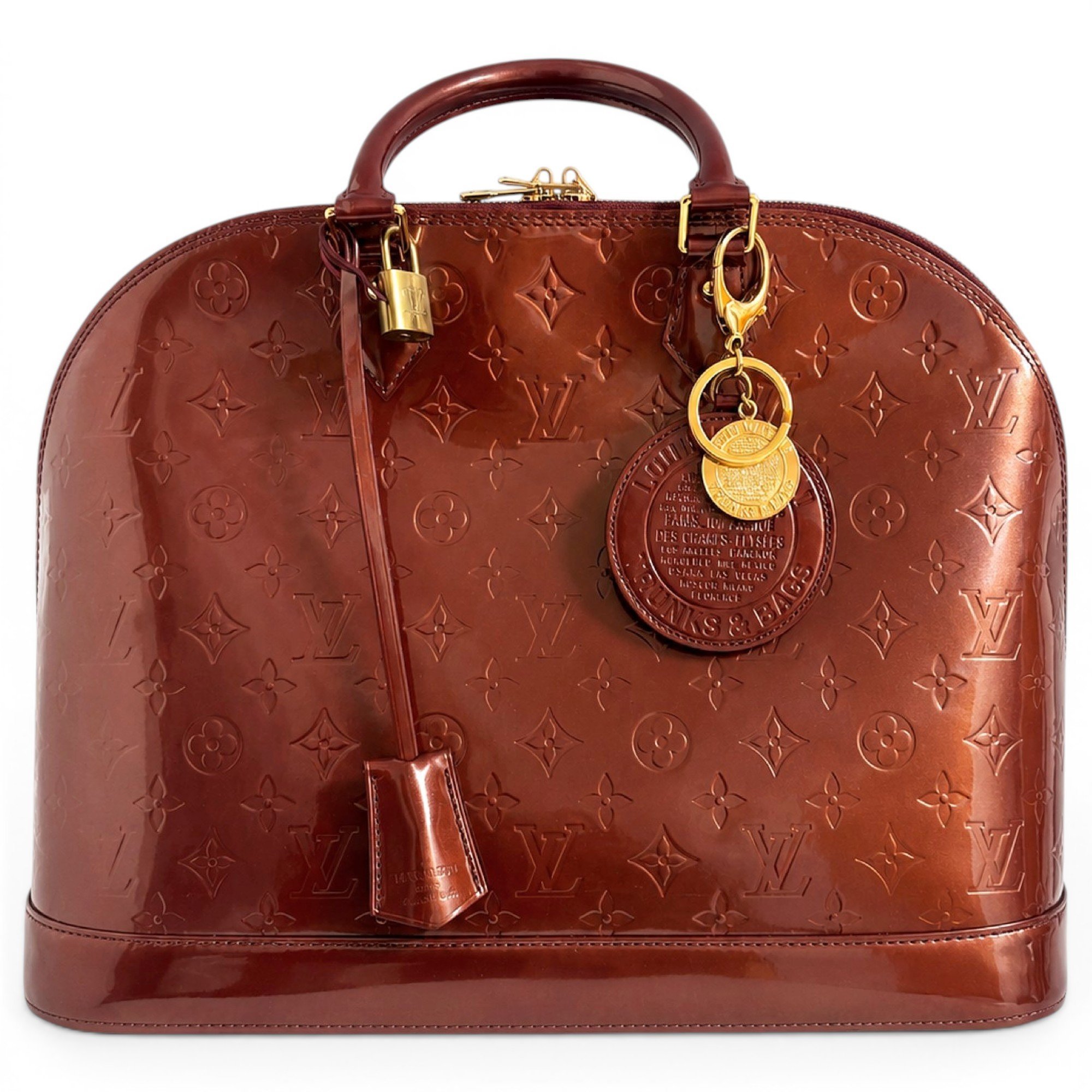 Alma patent leather handbag