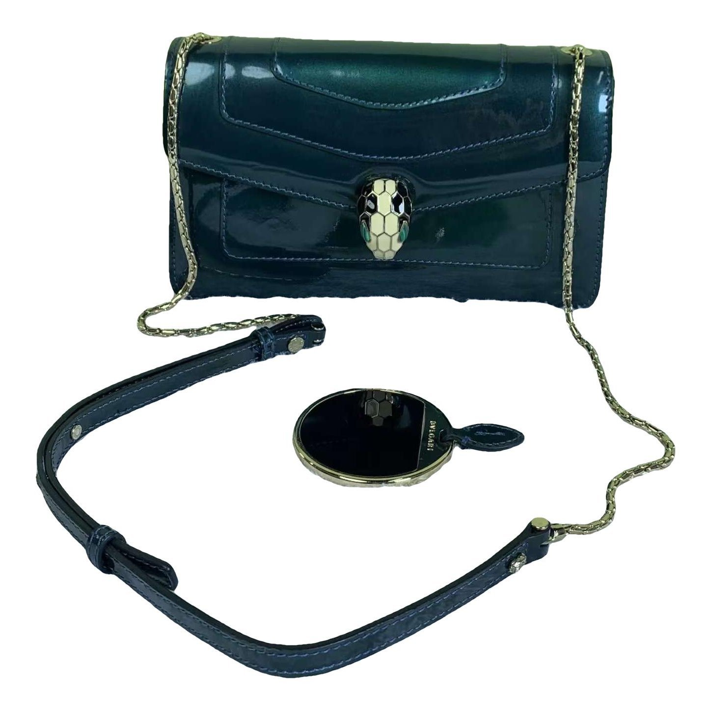 Serpenti patent leather handbag