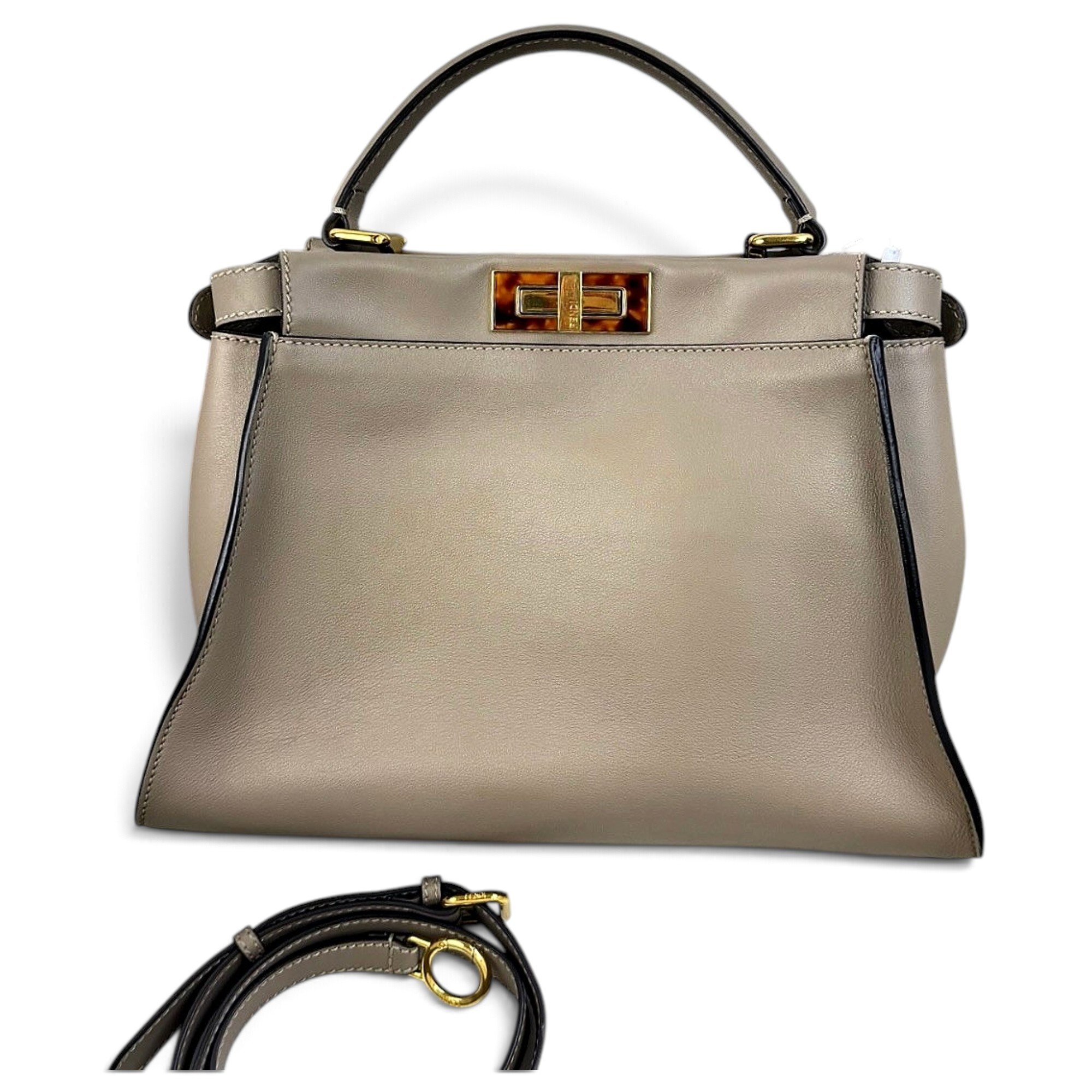 Peekaboo leather handbag