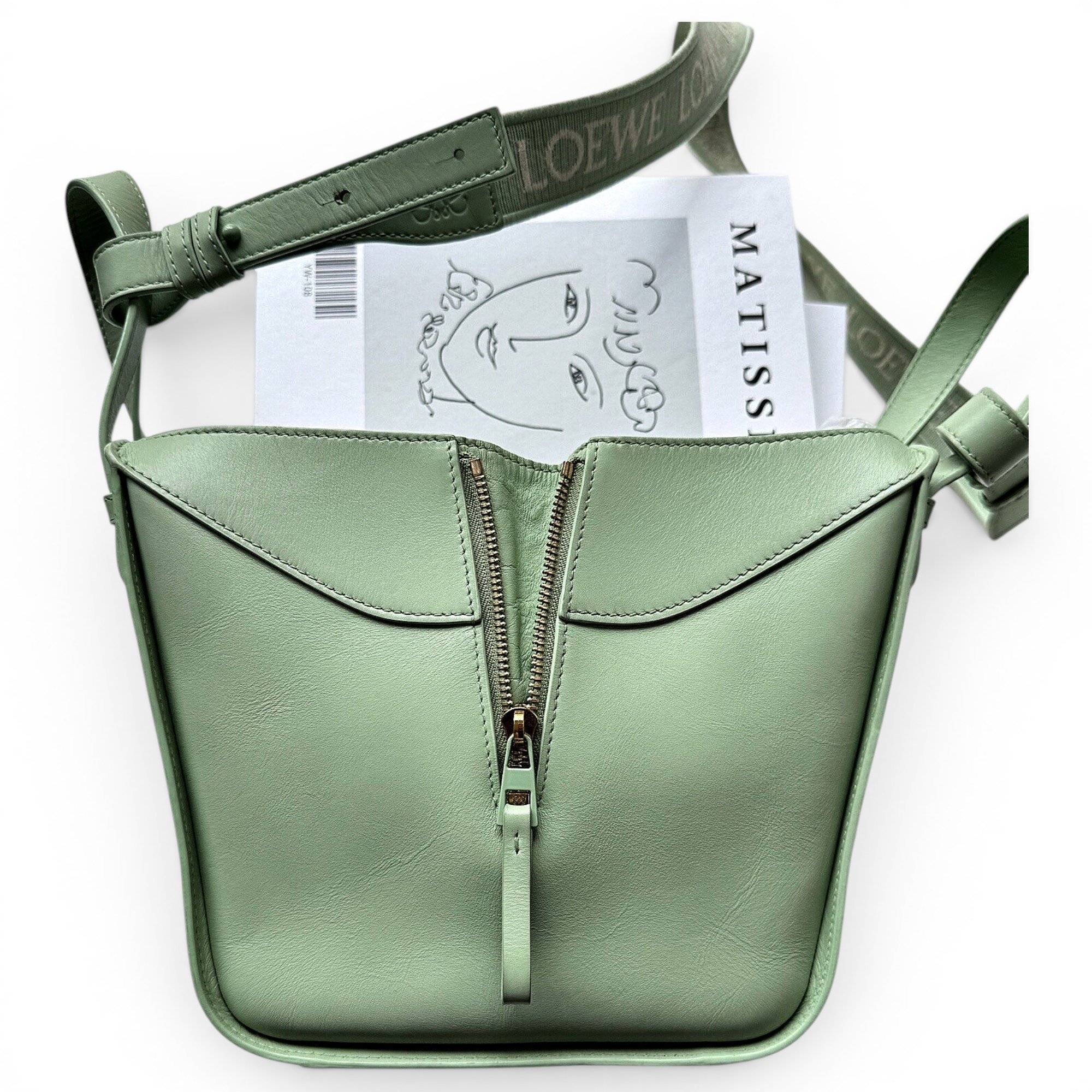 Hammock leather handbag