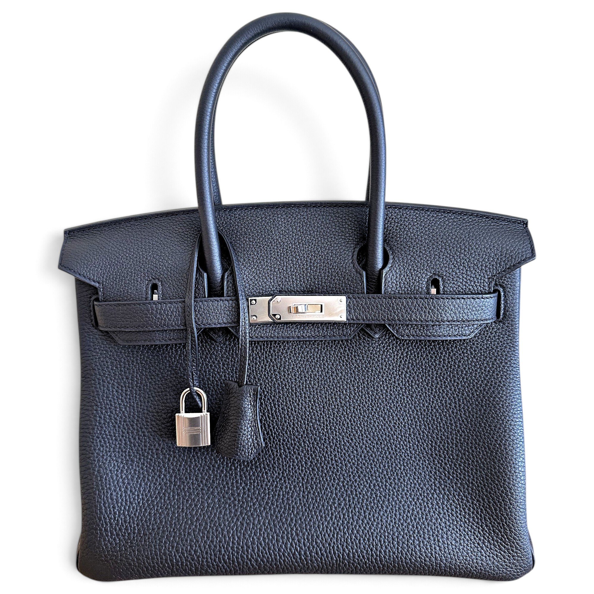 Hermes Birkin 30 Handbag Noir Togo Leather 2021