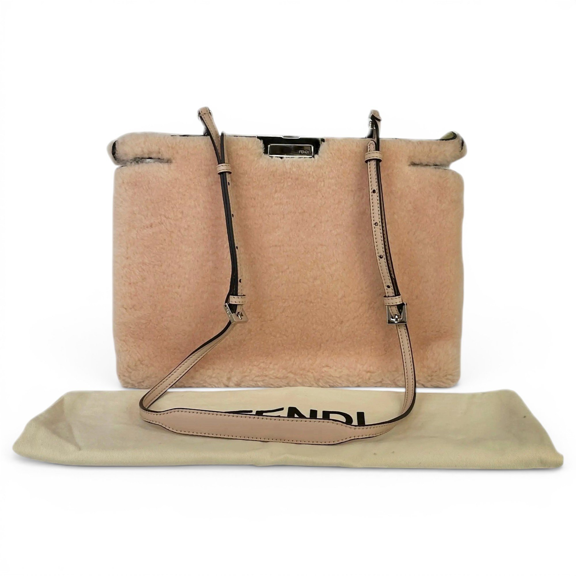 Peekaboo wool handbag