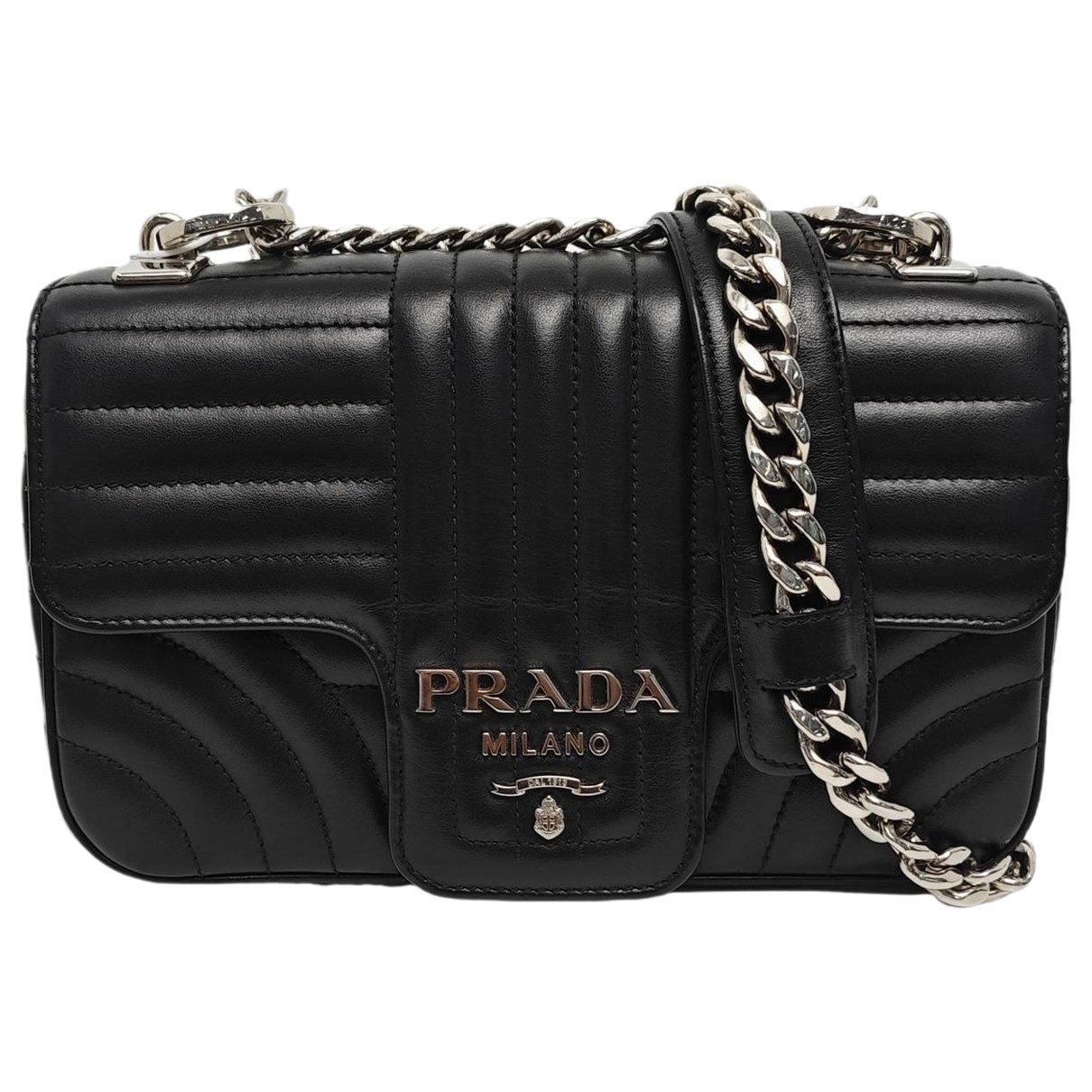 Diagramme leather handbag