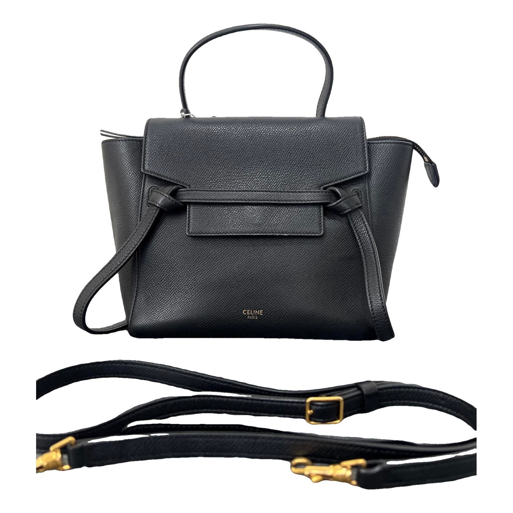 Belt leather handbag