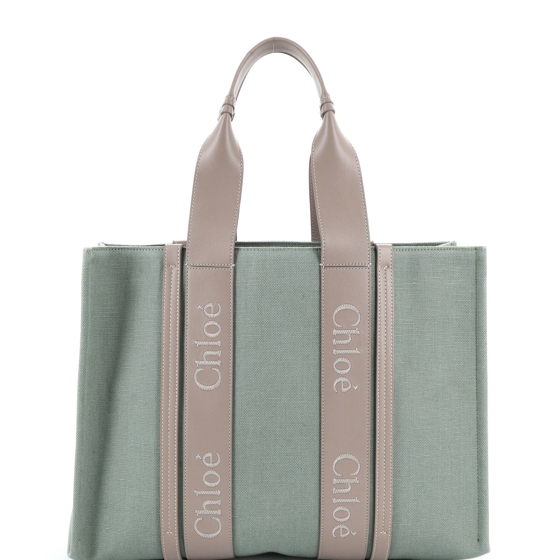 Chloe Woody Tote Leather Large