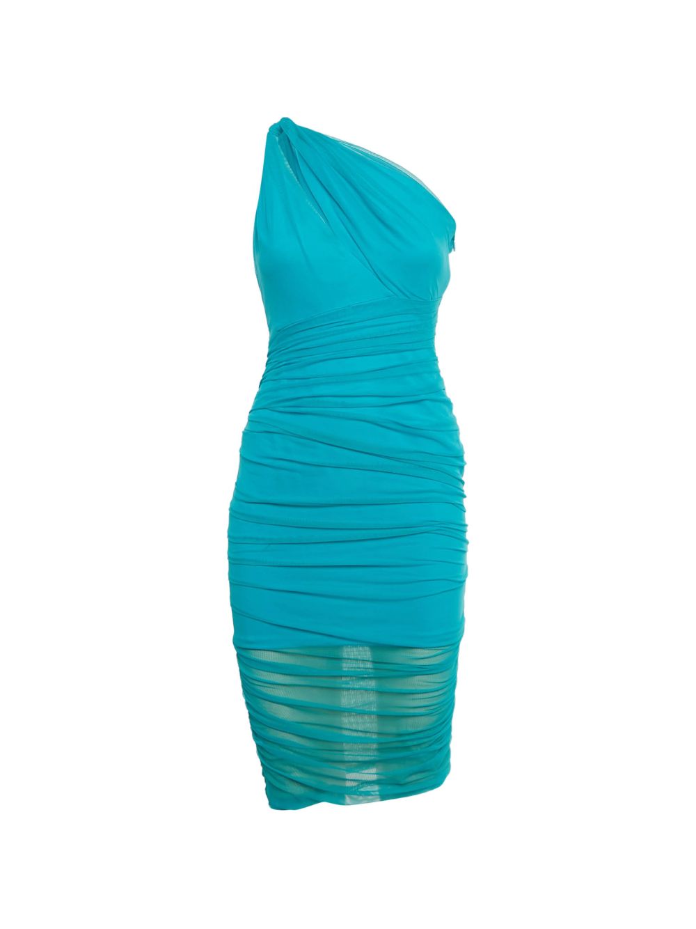 Ruched one-shoulder dress