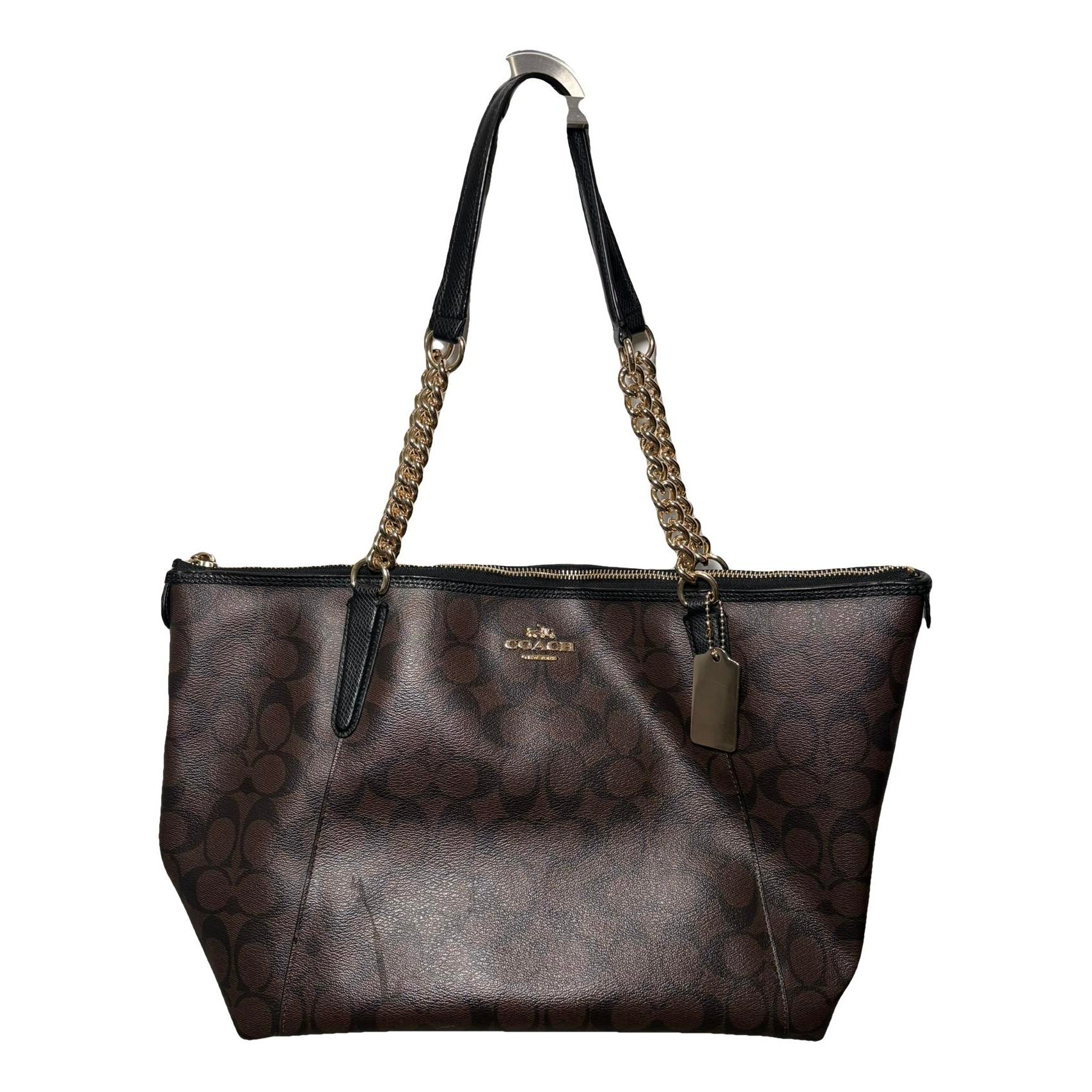 Leather tote