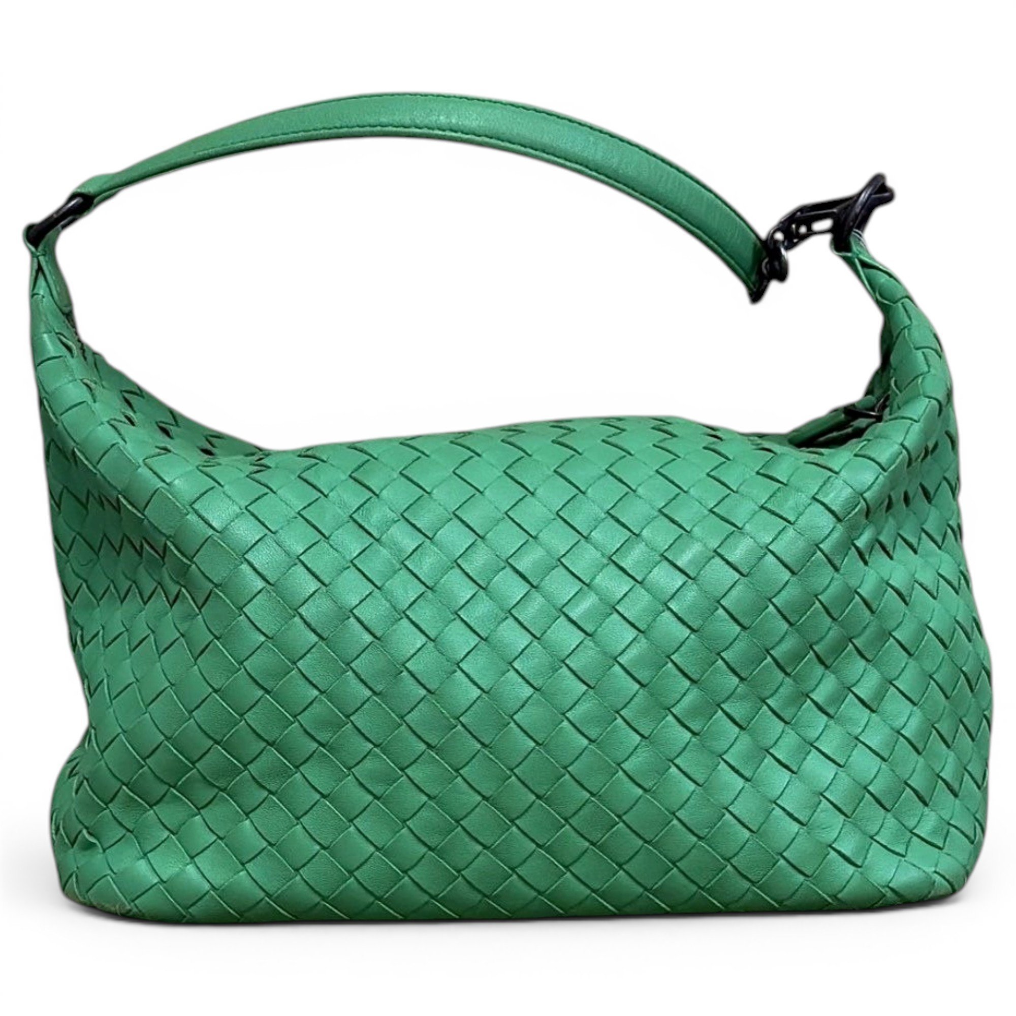 Window leather handbag