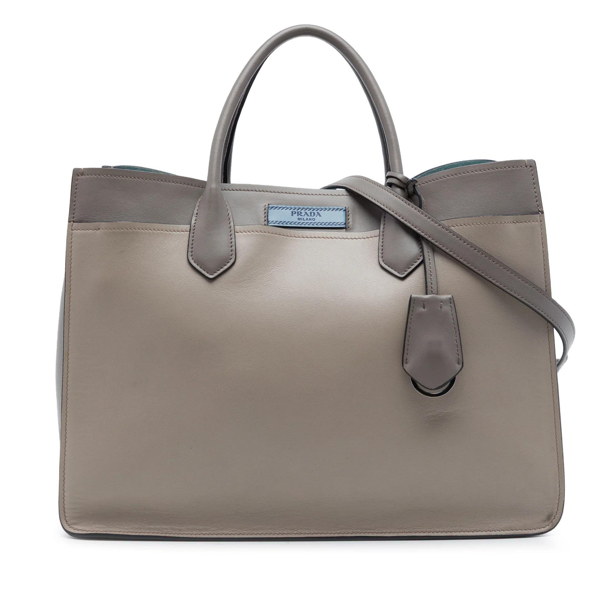 Etiquette leather satchel