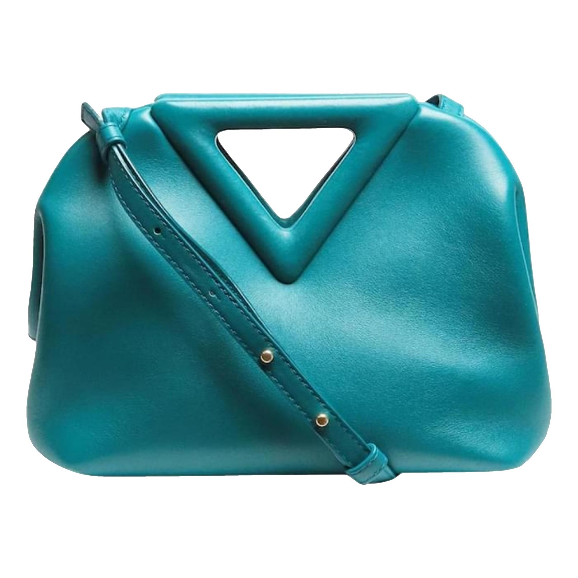 Point leather handbag