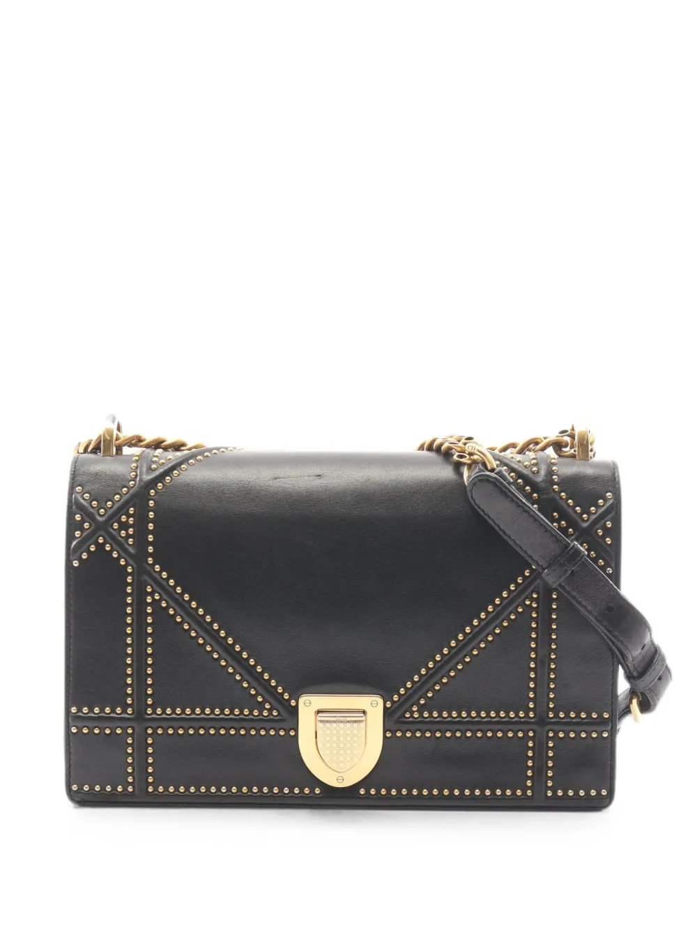 Dior 2000s Diorama studded shoulder bag