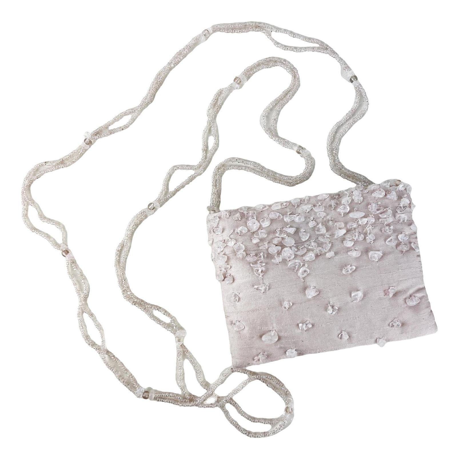 Silk clutch bag