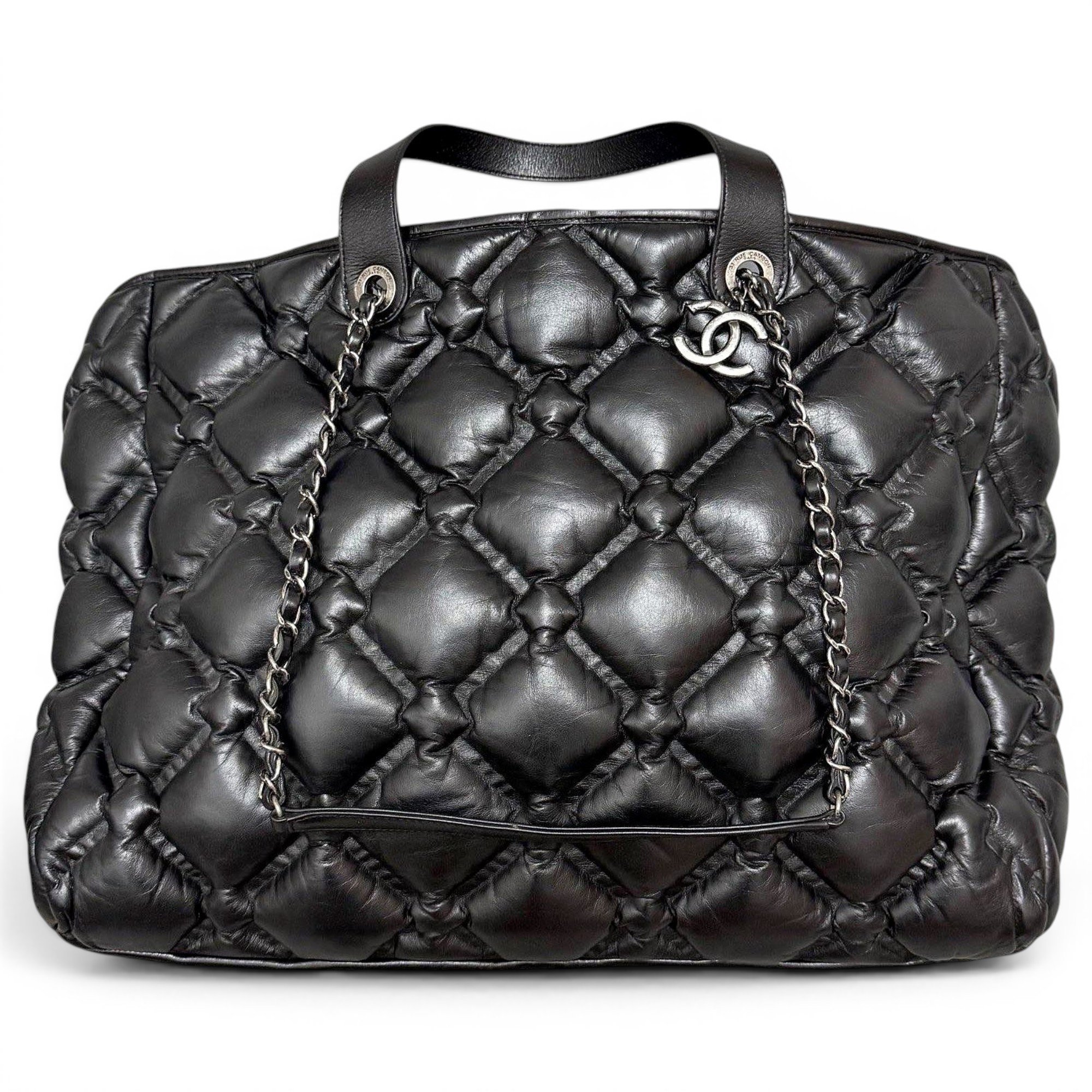 Petite Shopping Tote leather bag