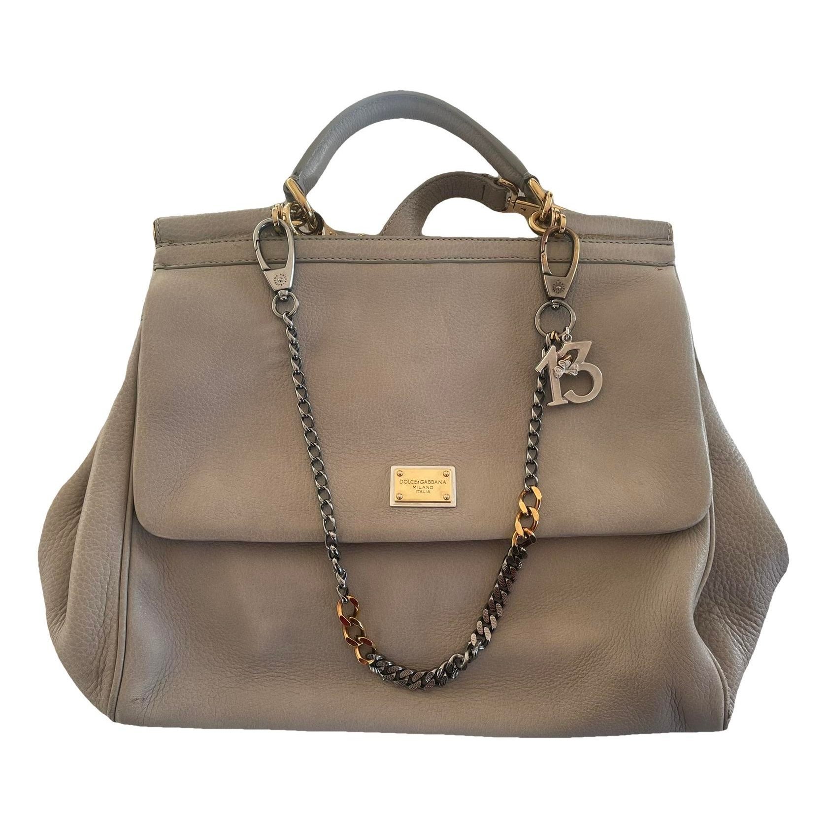 Dolce & Gabbana Sicily leather handbag