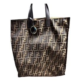 Fendi Logo Shopper Tote cloth handbag