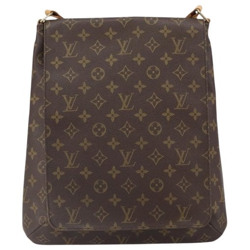 Musette leather handbag