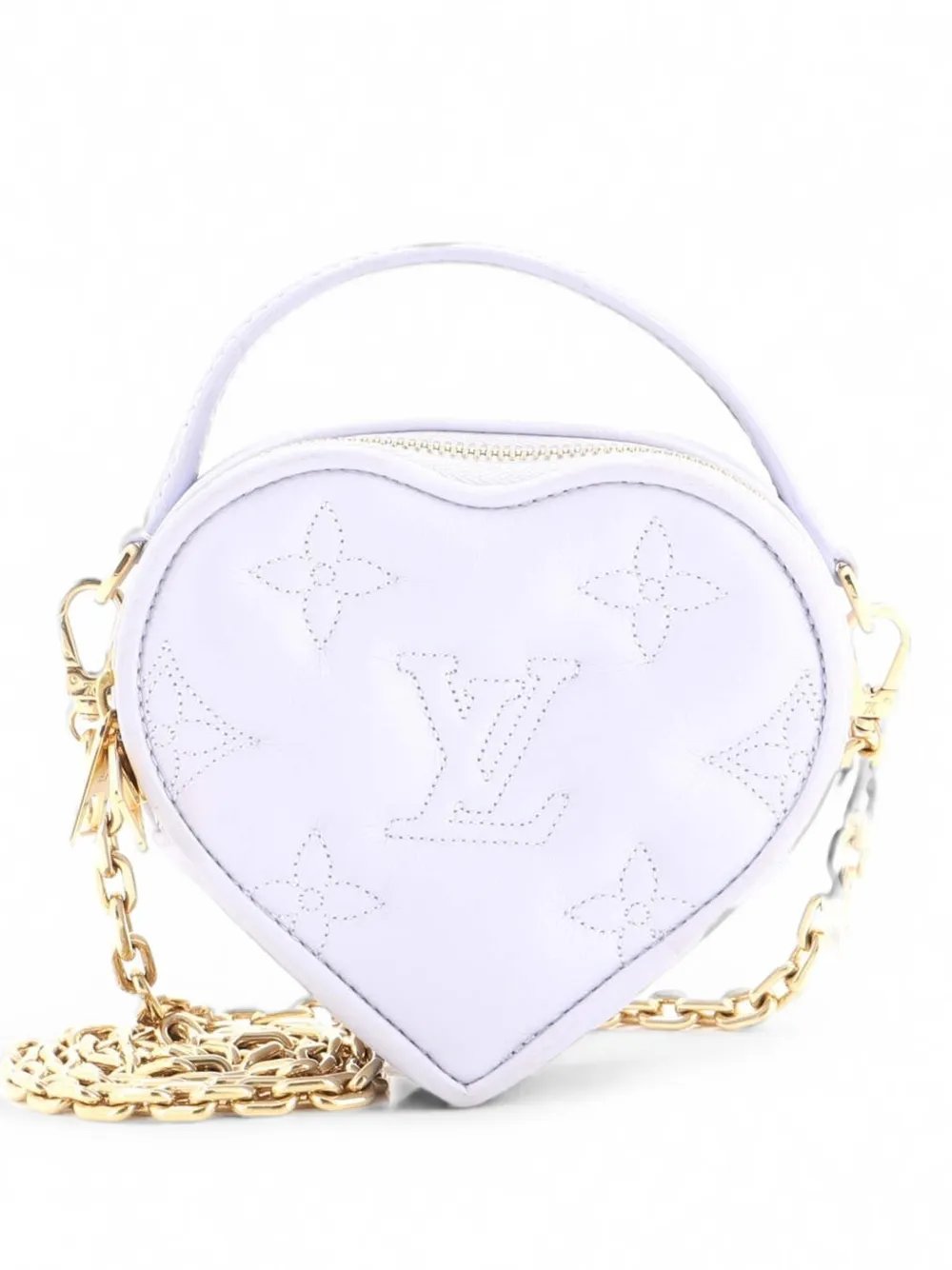 Pop My Heart Pouch Bag Bubblegram Leather crossbody bag