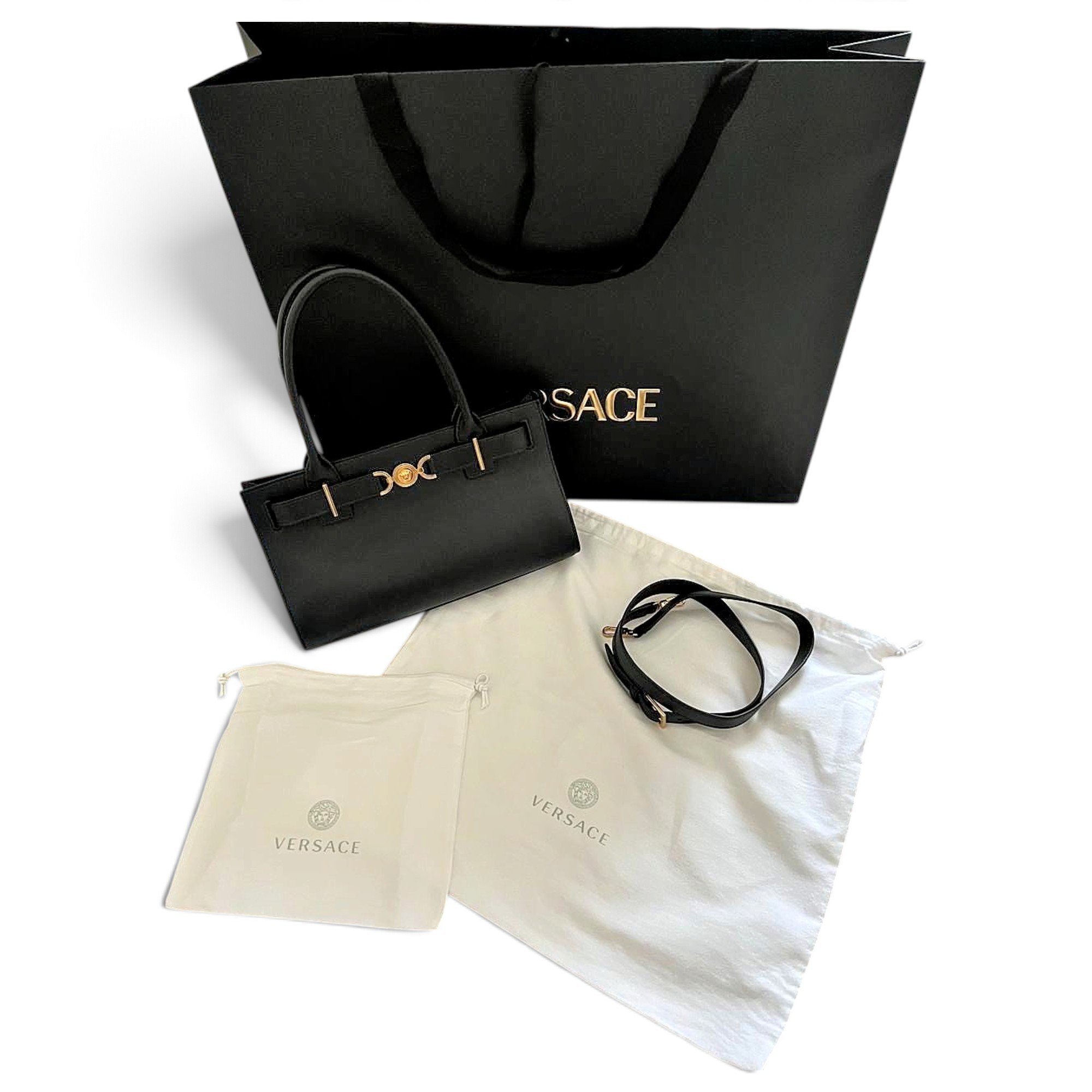 Versace La Medusa leather handbag