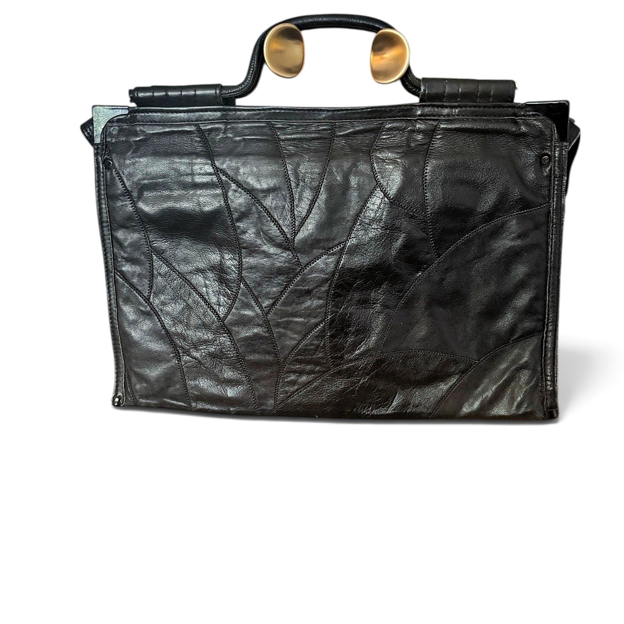 Multipocket leather bag
