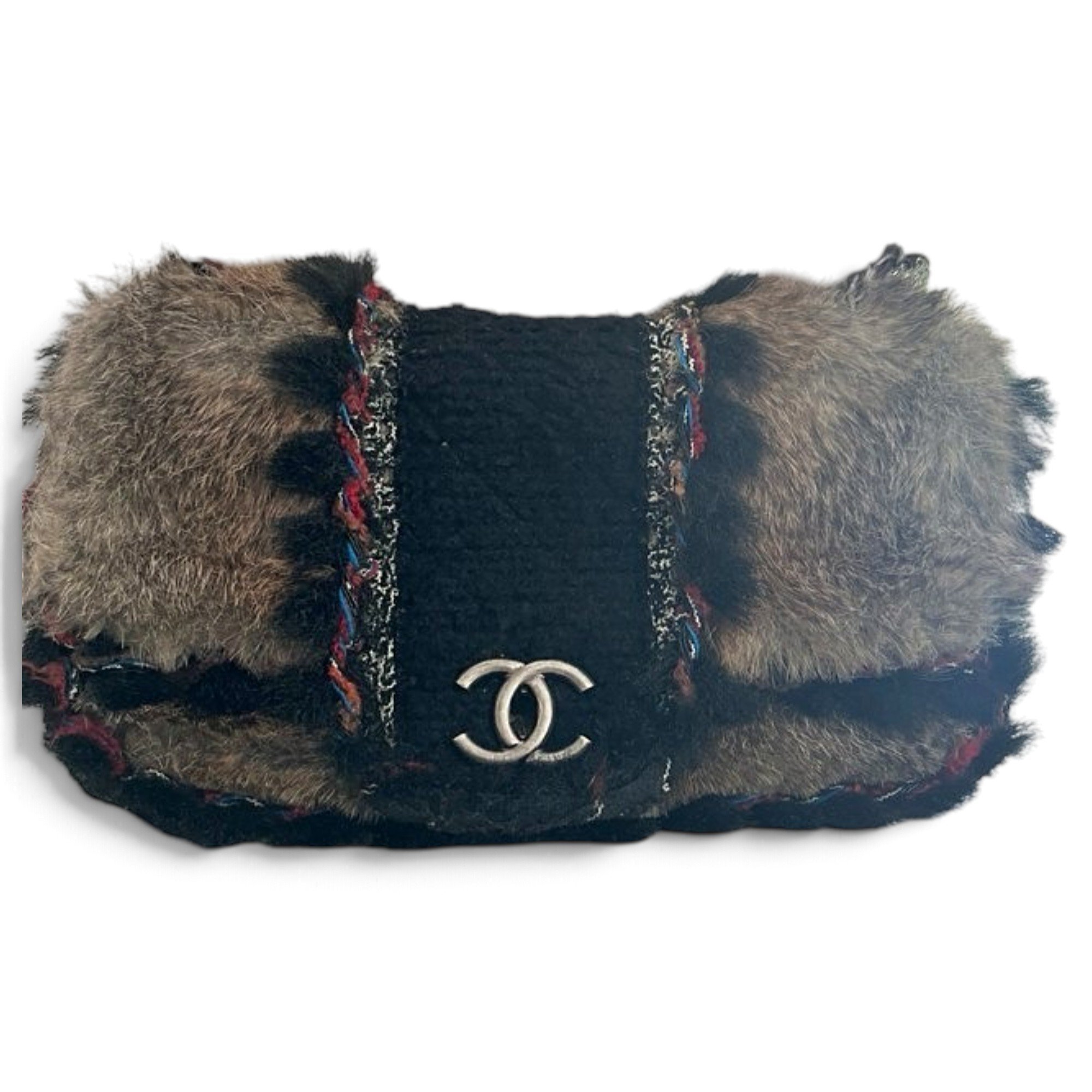 Faux fur handbag