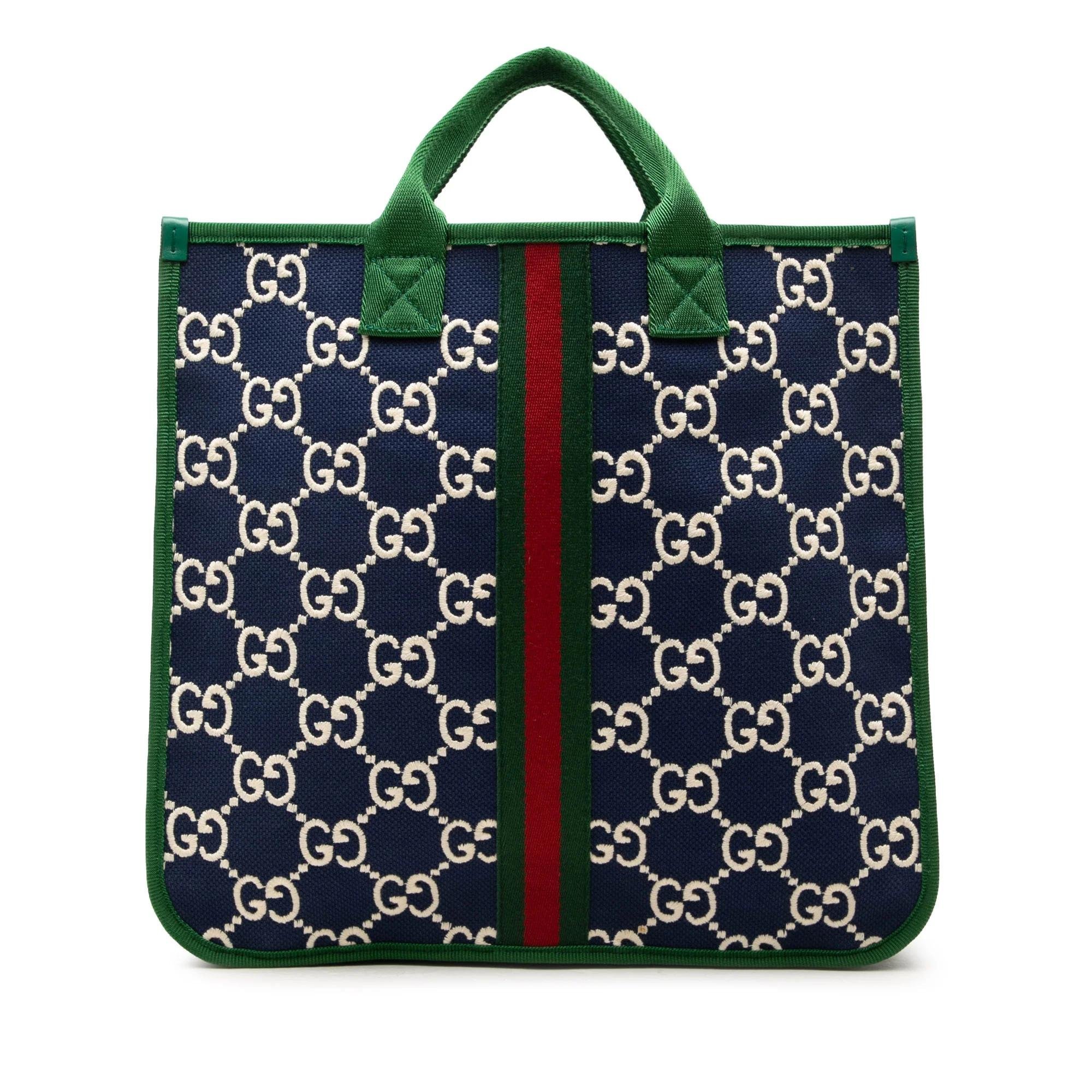 Gucci B leather tote