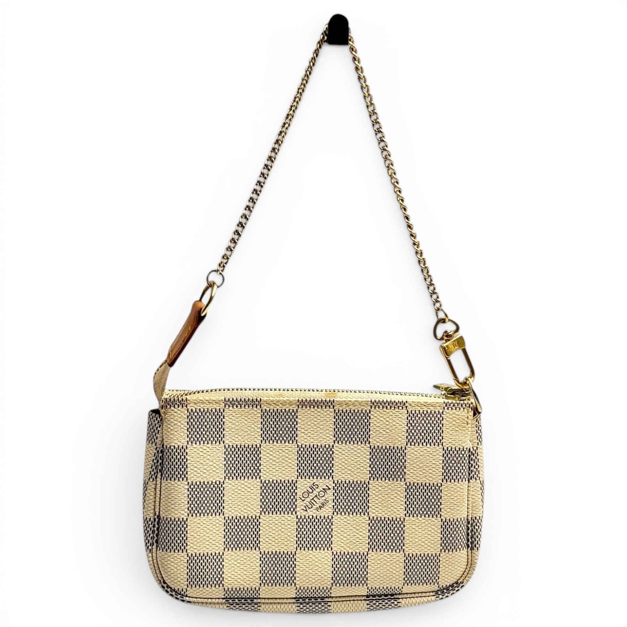 Leather clutch bag