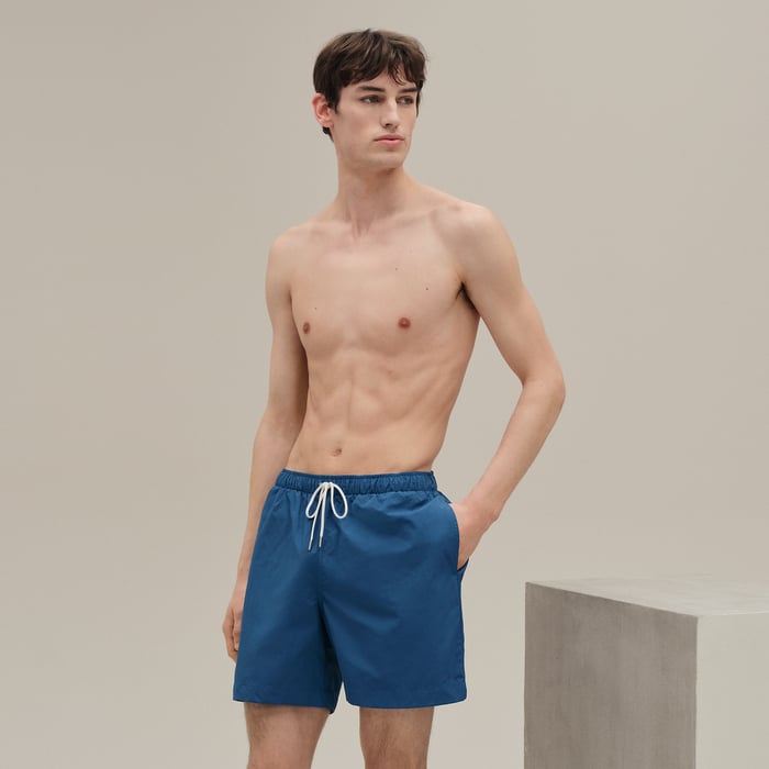 Bleu Amiral "H Fantome" Swim Trunks