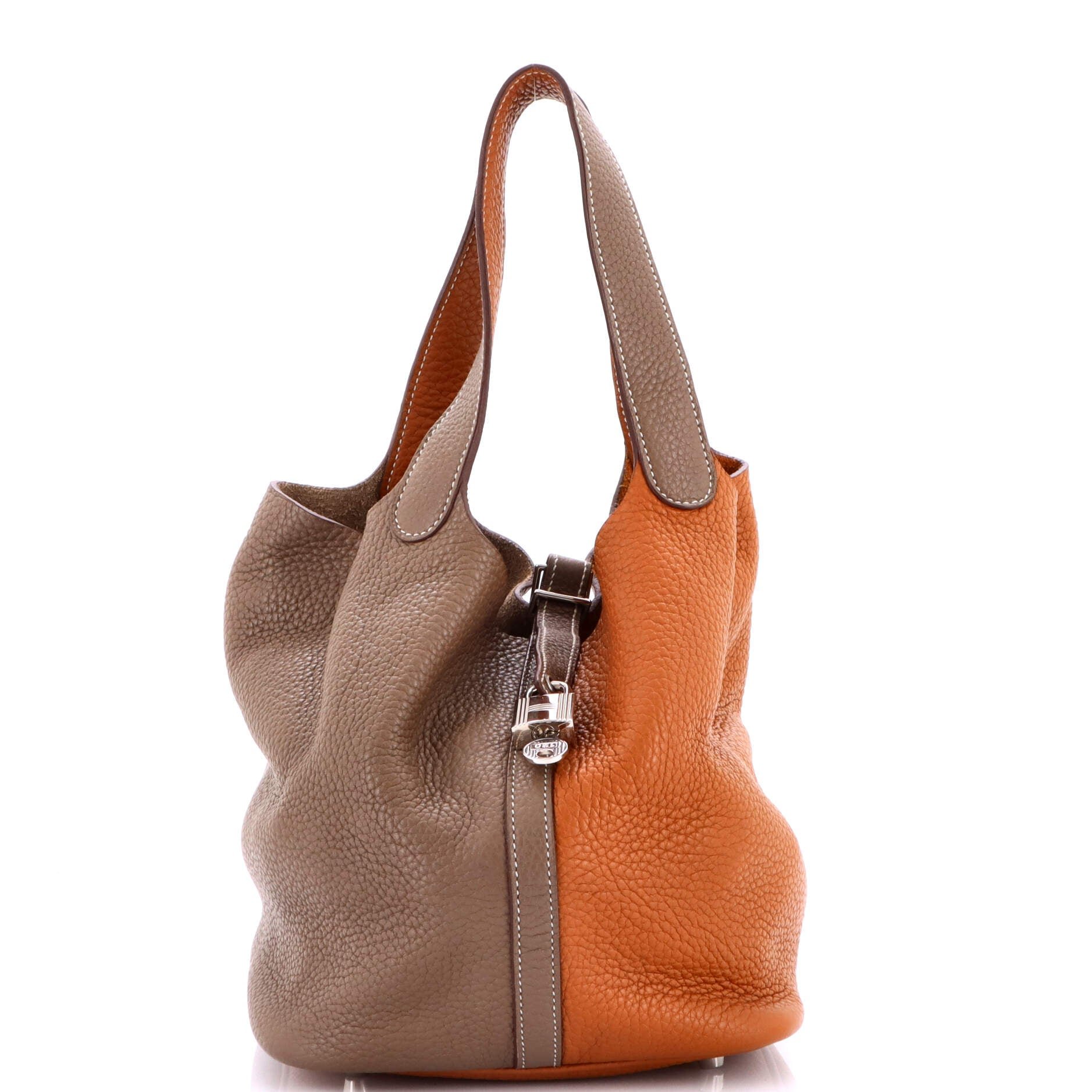 Hermes Picotin Lock Bag Bicolor Clemence MM