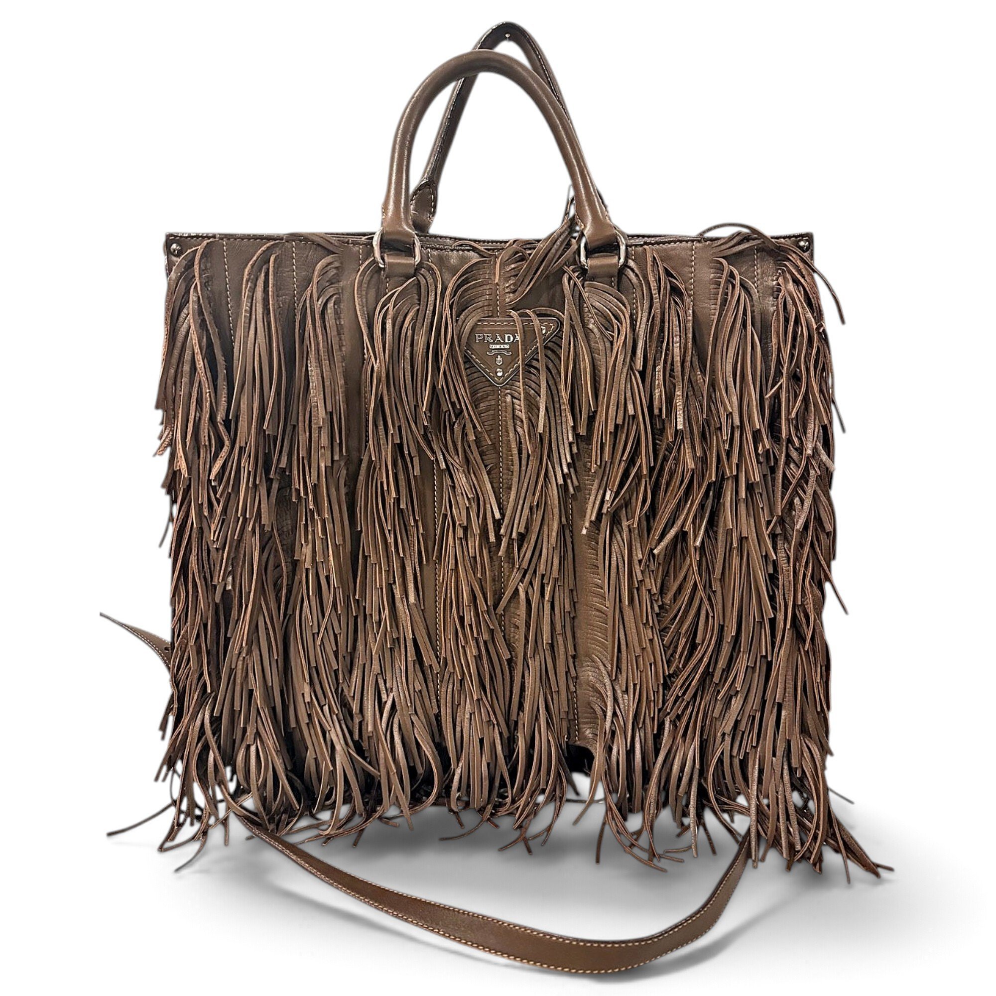 Leather tote