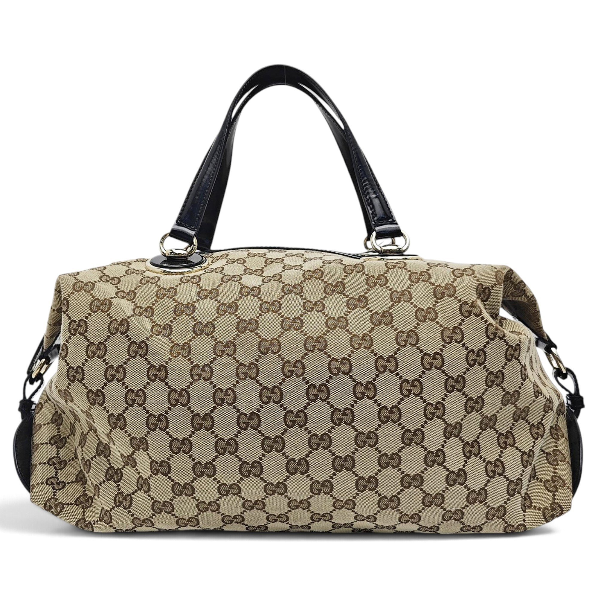 Pop Bamboo Bowler cloth handbag