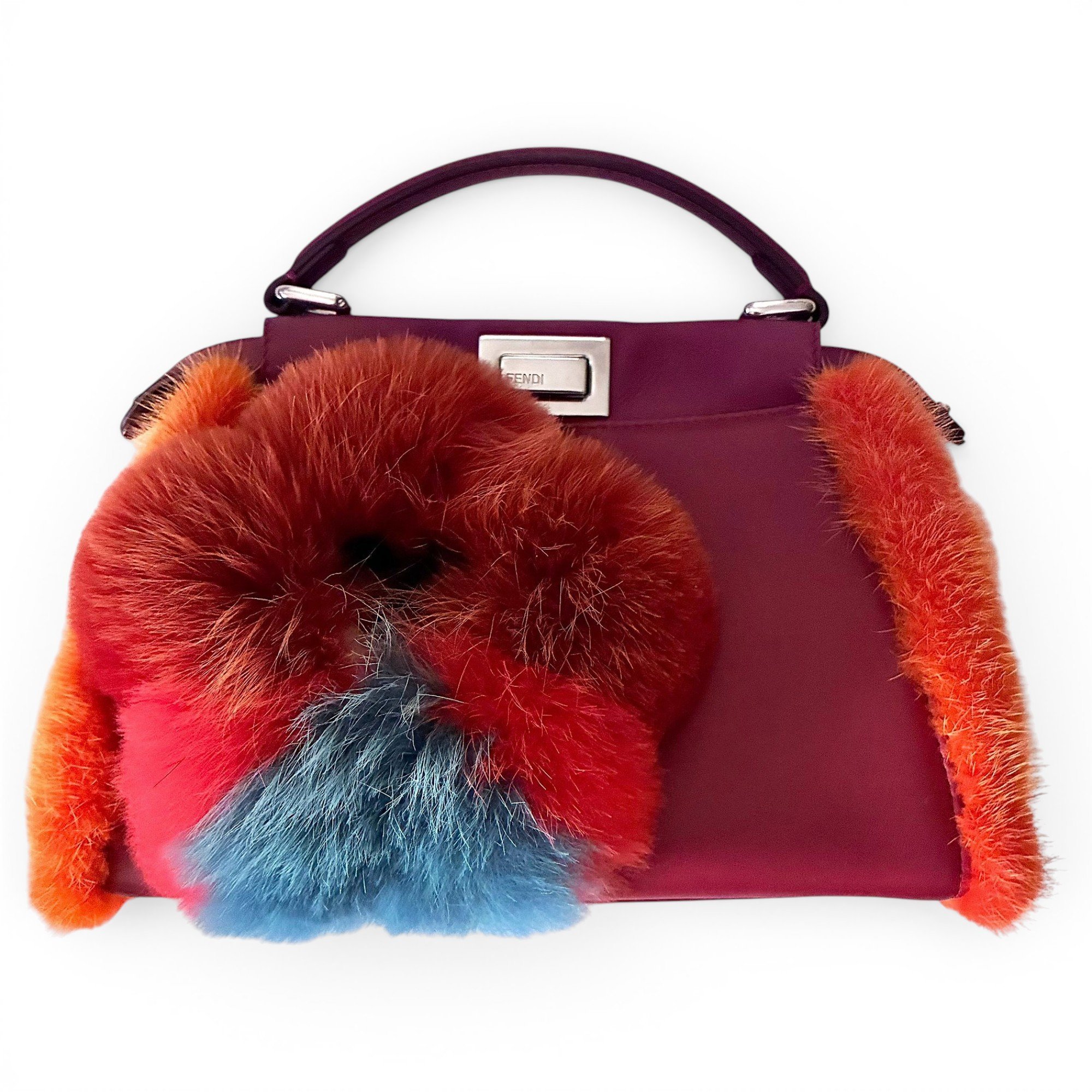 Peekaboo leather handbag