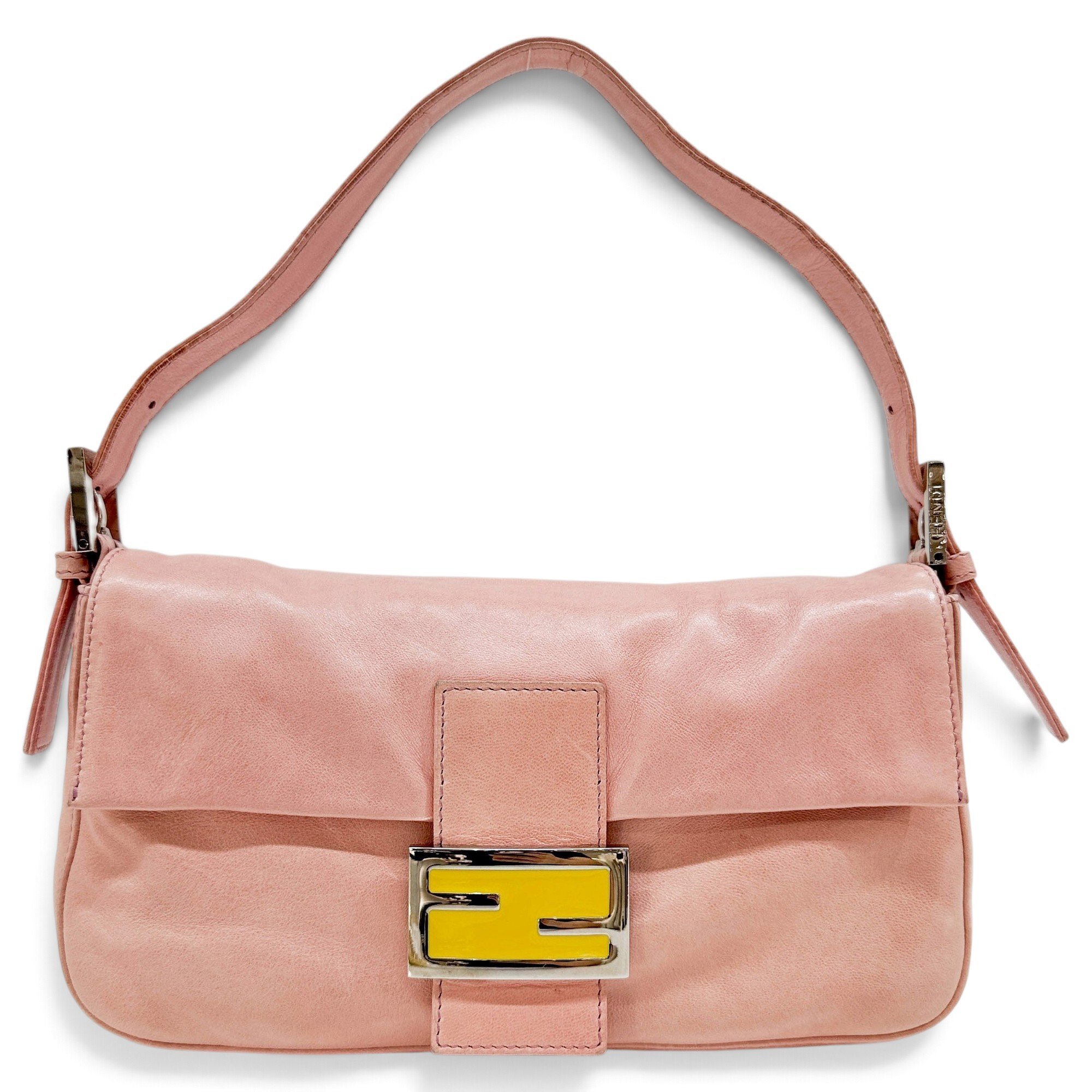 Baguette leather handbag